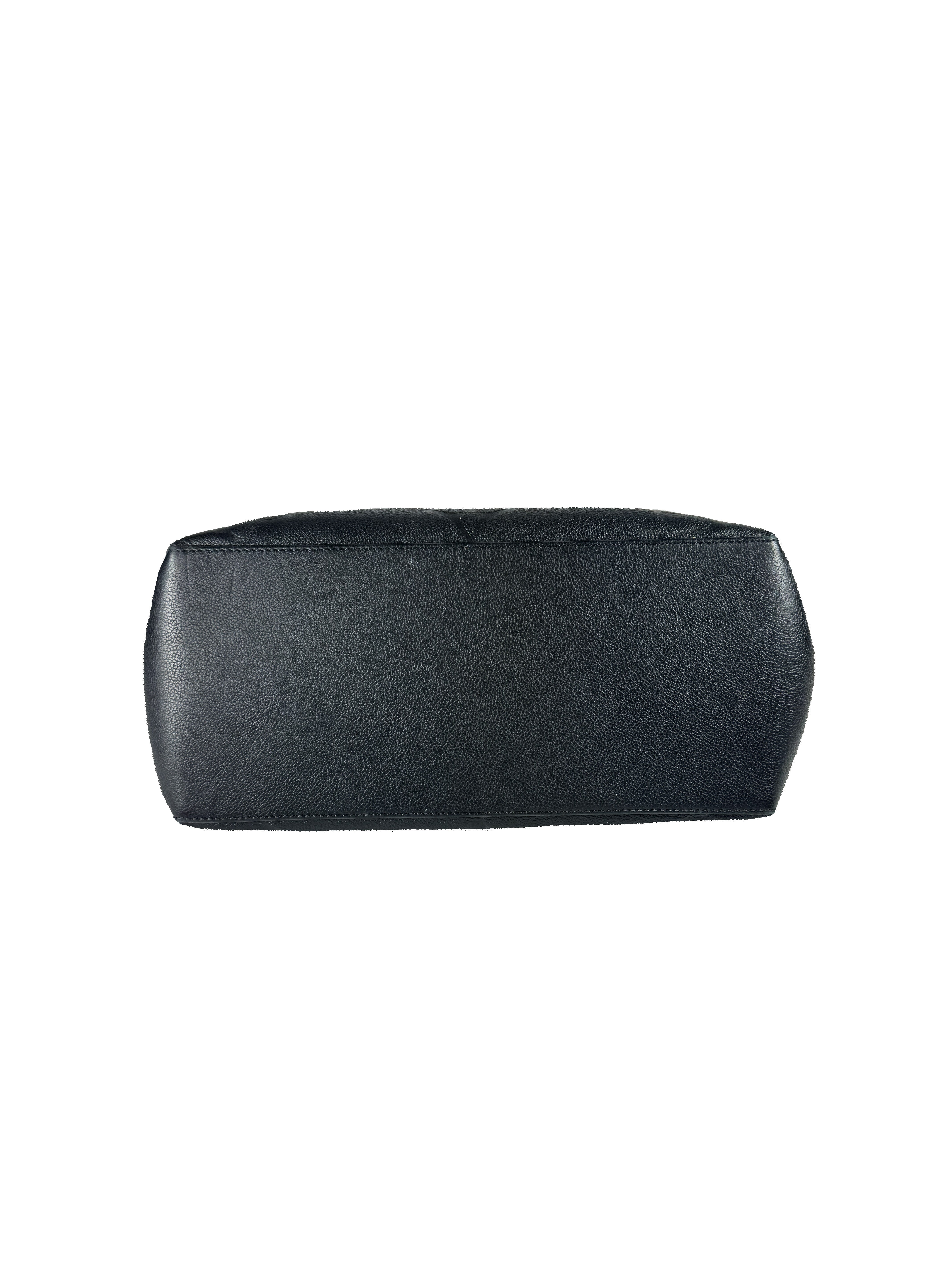 Louis Vuitton black Grand Palais Empreinte Leather Tote Bag NFC