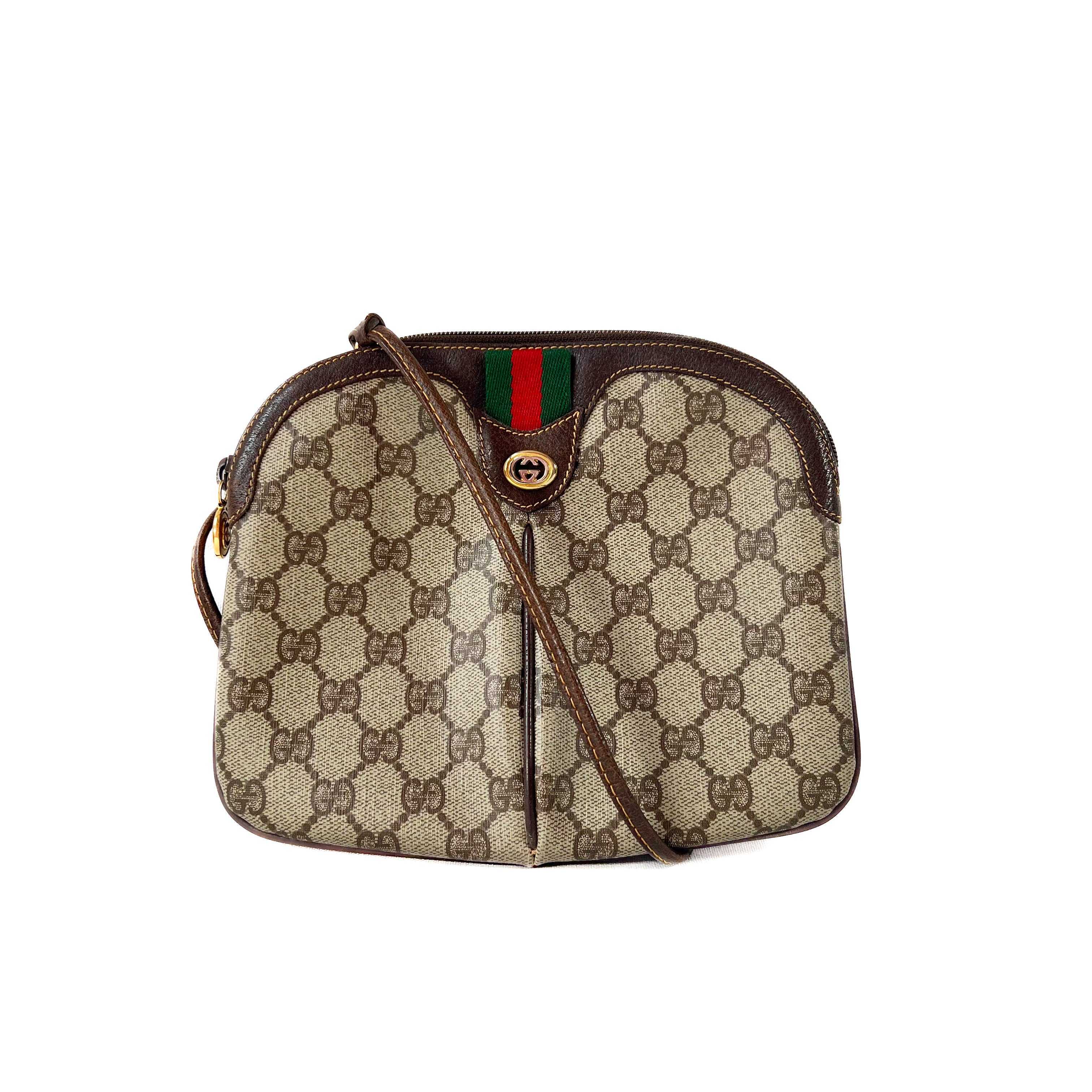 Gucci brown vintage sherry line crossbody 80402047
