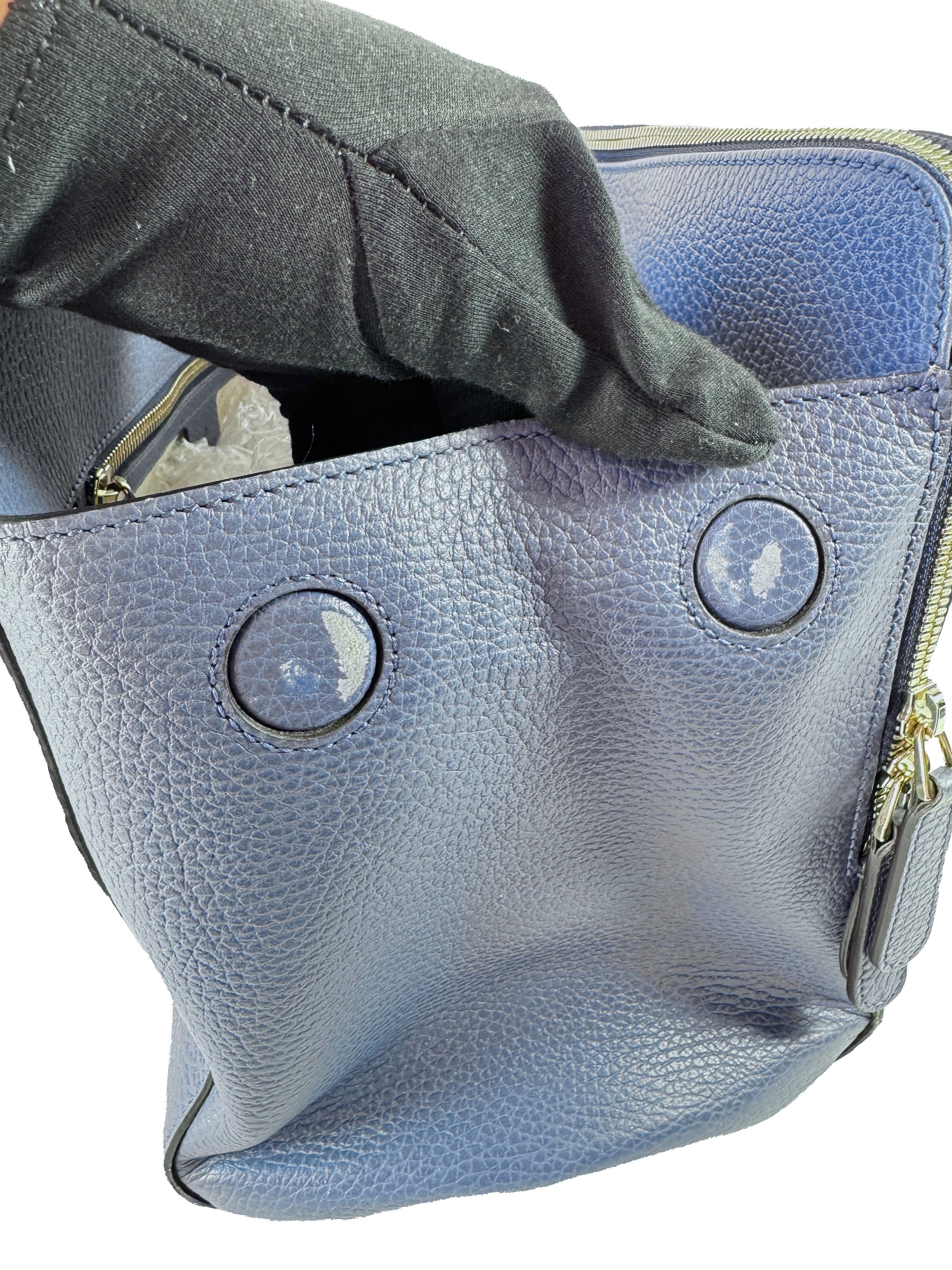 Gucci blue Lady Dollar handle medium tote 388558525040