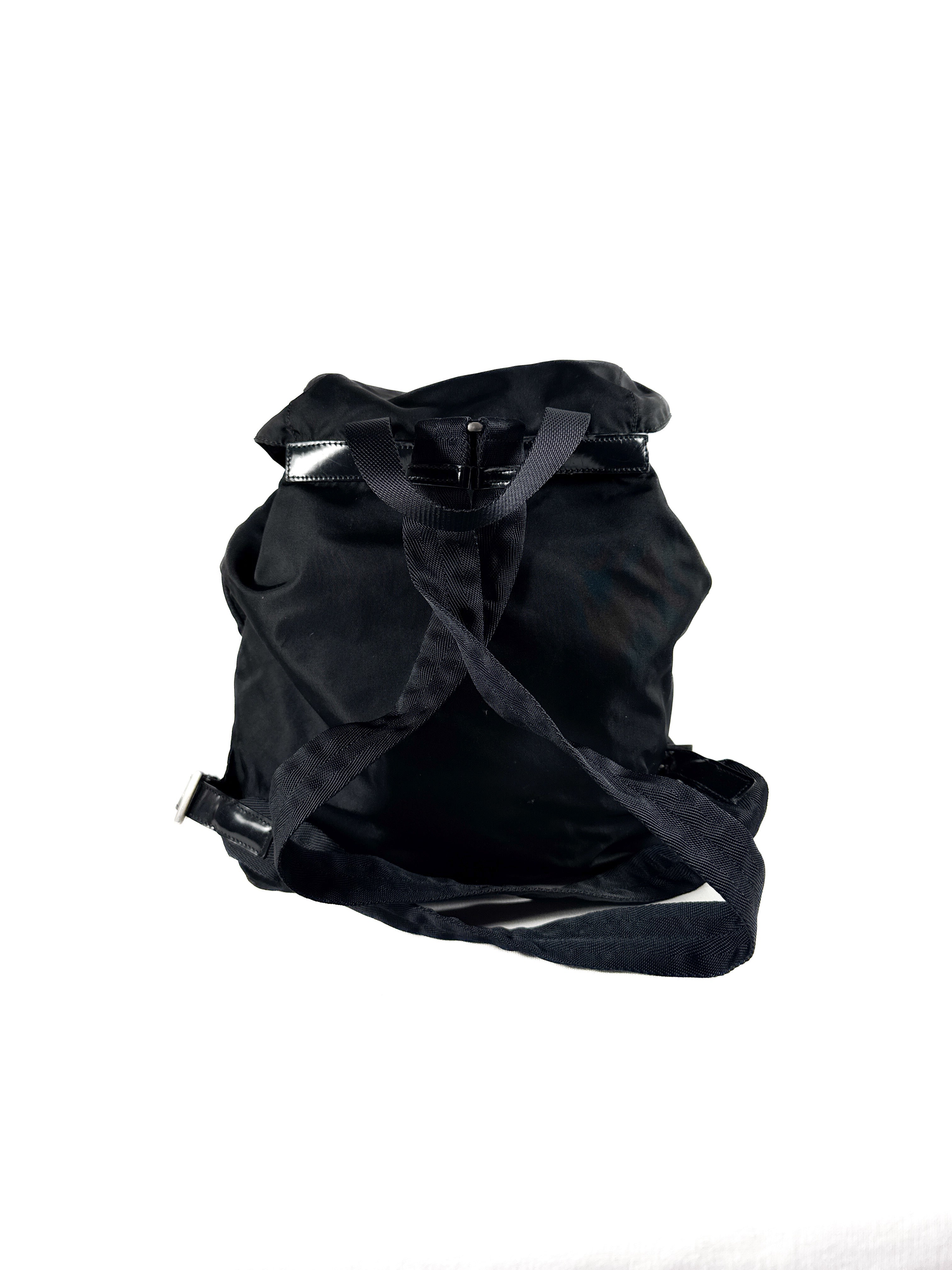 Prada black nylon backpack 58