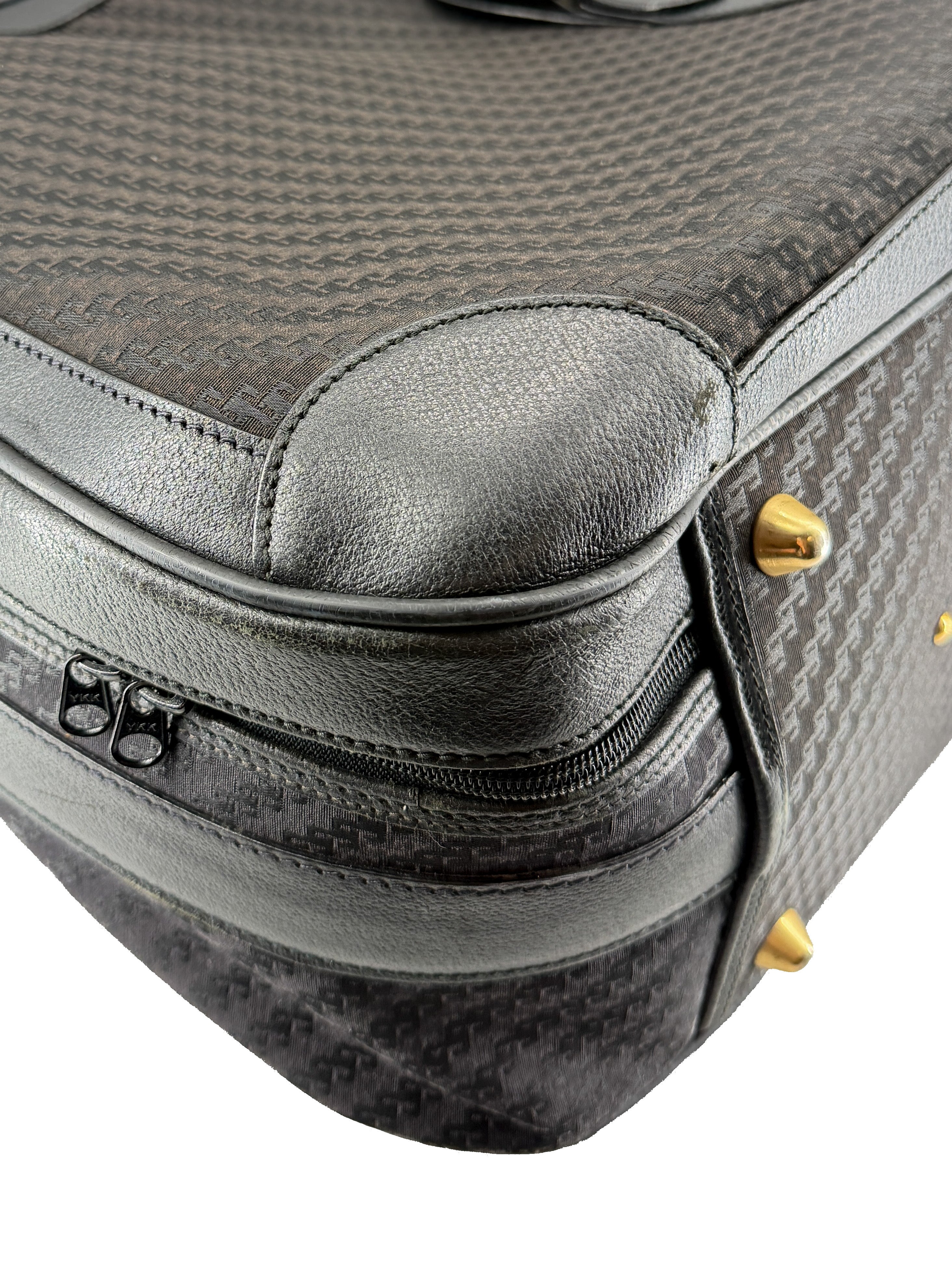 Gucci black vintage G print suitcase 1211-65