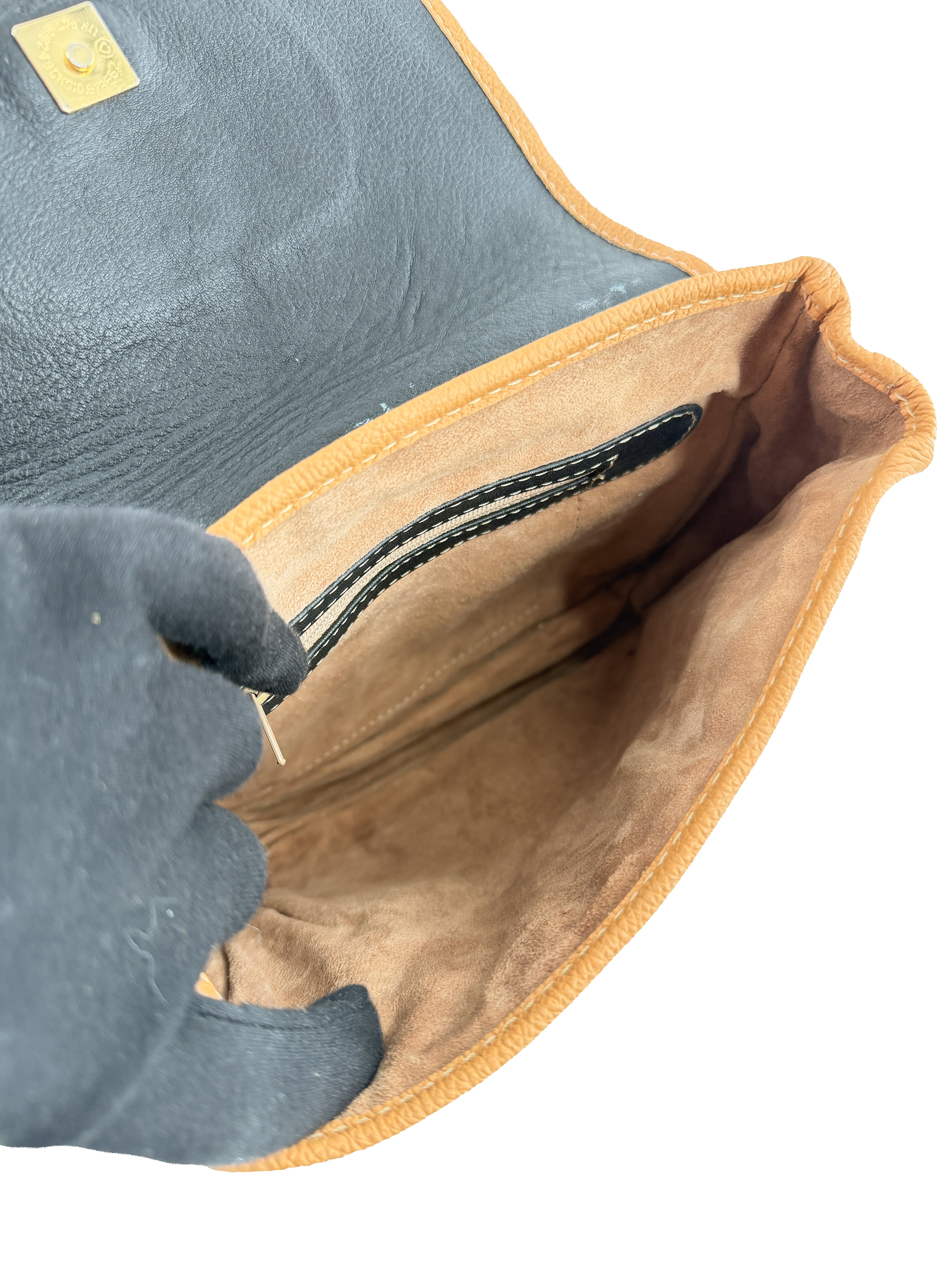 Loewe black/brown vintage leather crossbody