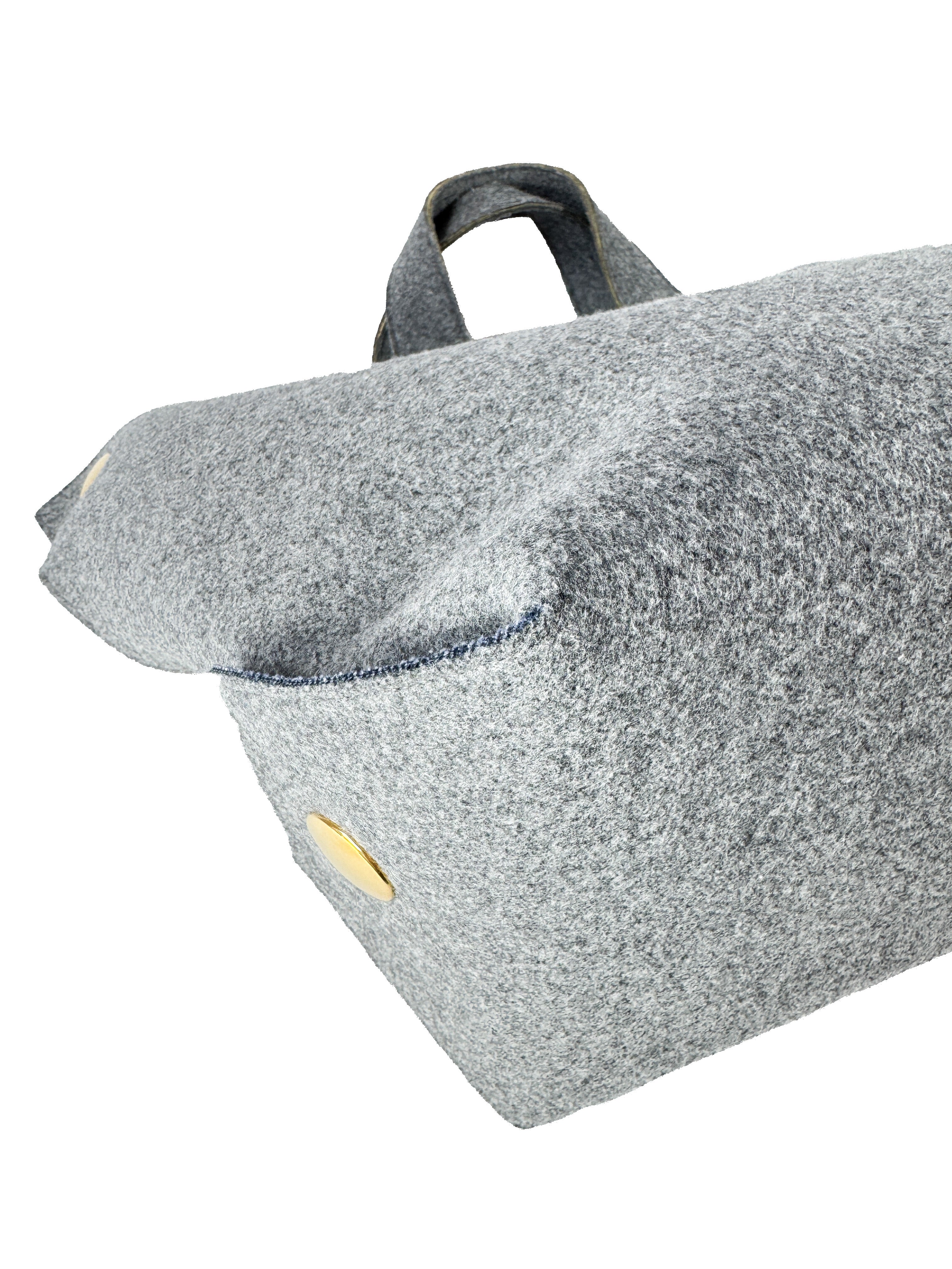 Celine gray wool felt orb bag WLA3184