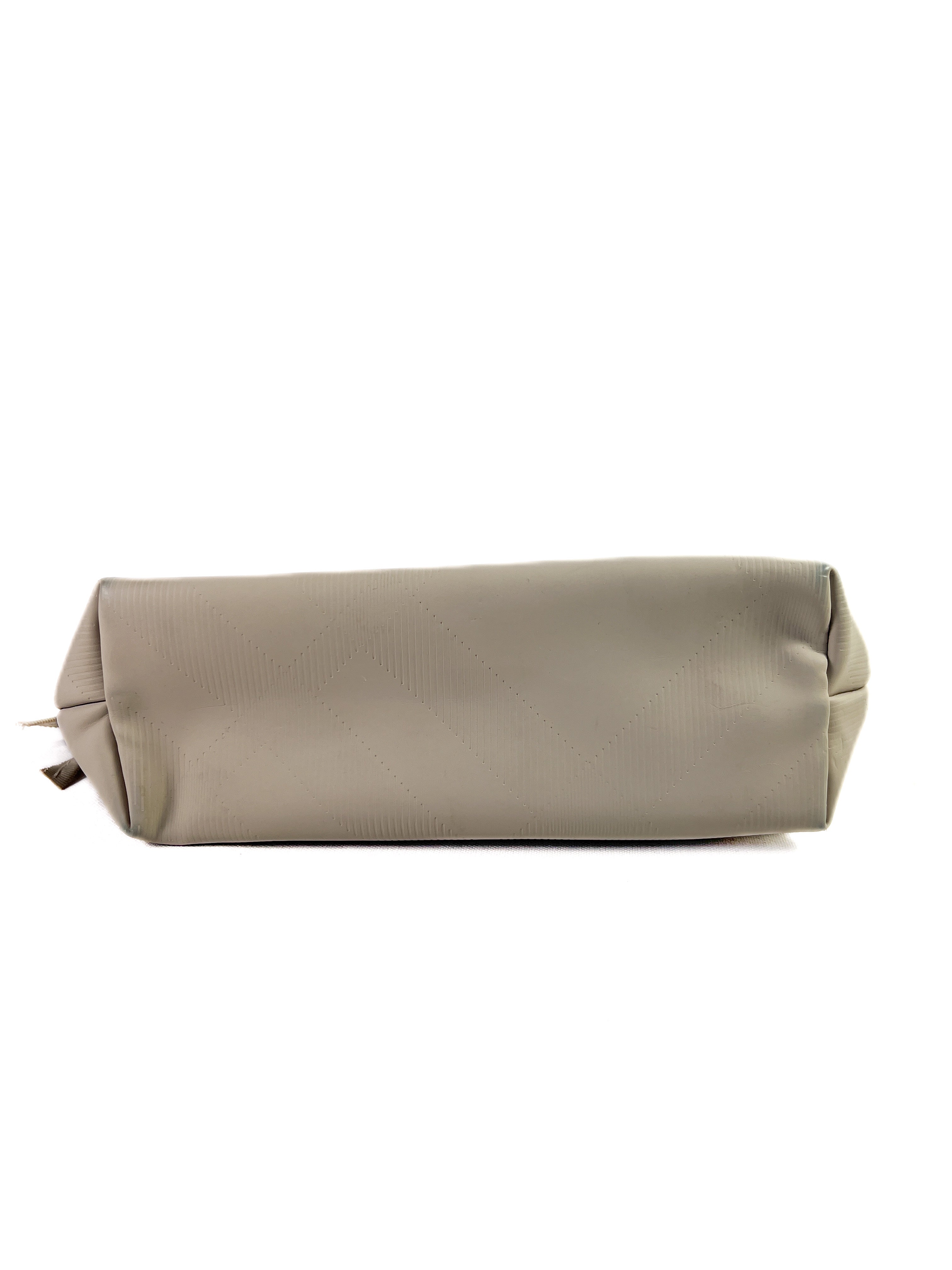 Burberry gray/beige zip pouch
