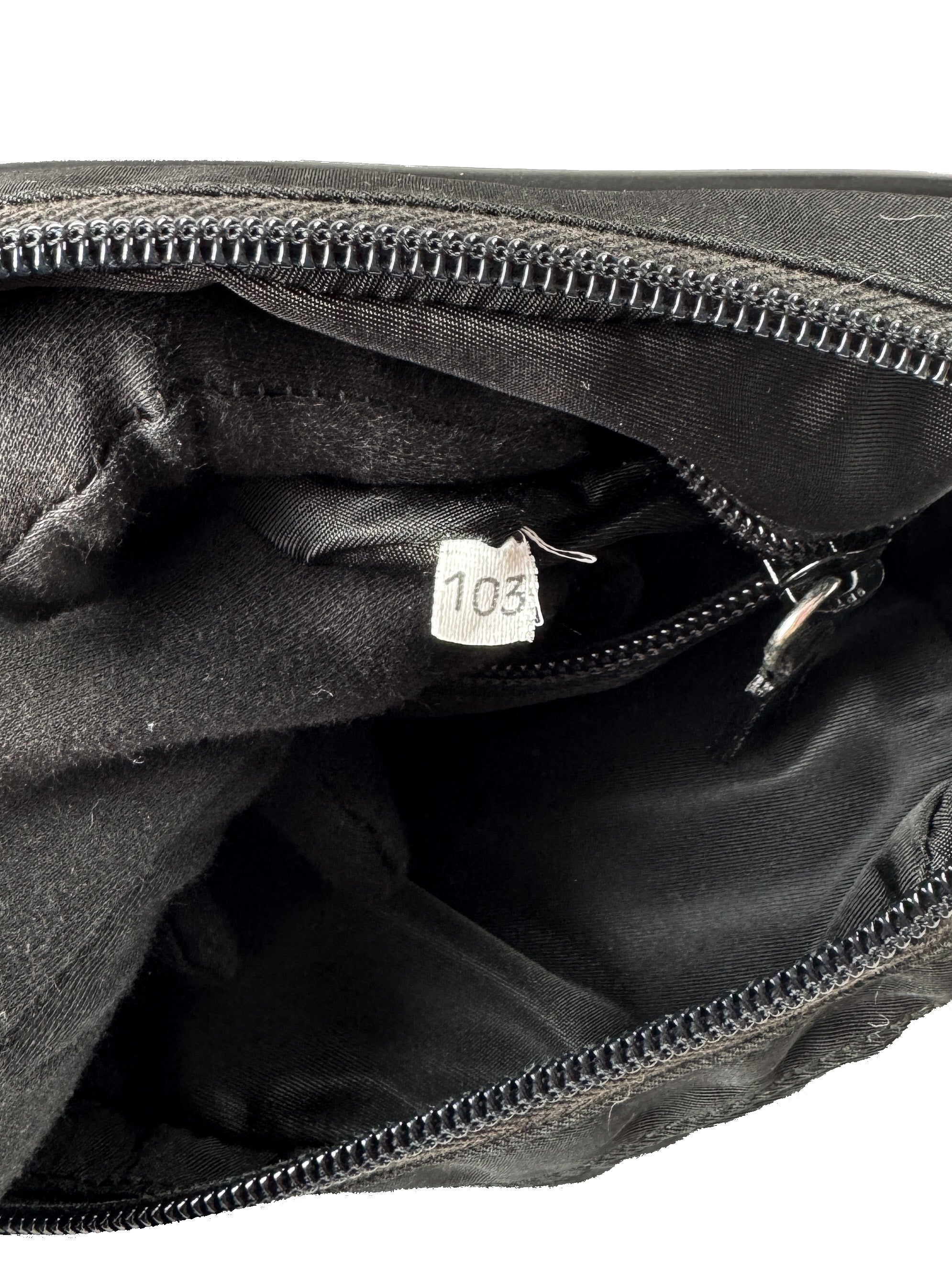 Prada black nylon belt bag 103