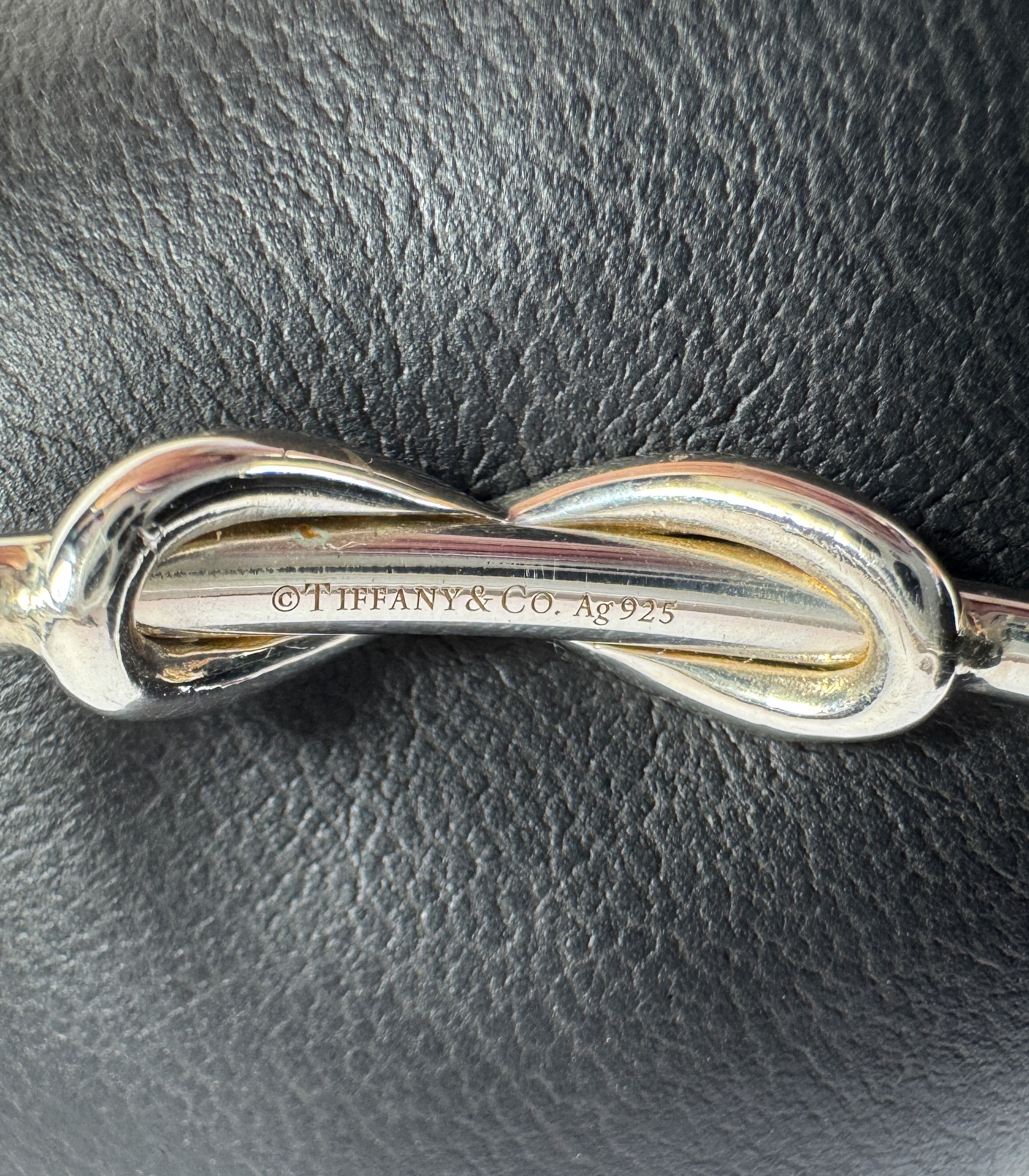 Tiffany & Co sterling silver infinity cuff bangle