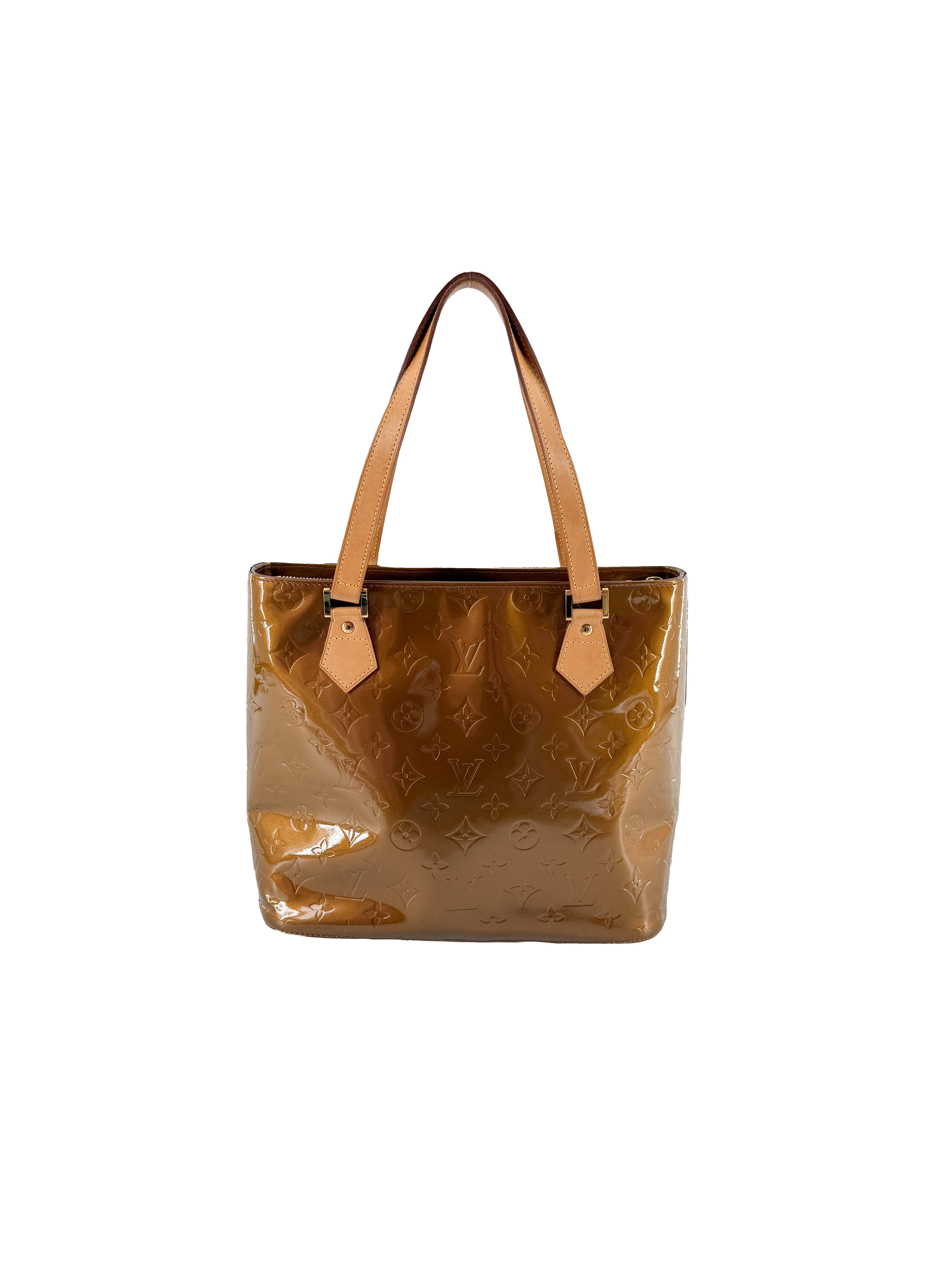 Louis Vuitton bronze vernis Houston tote LM0032
