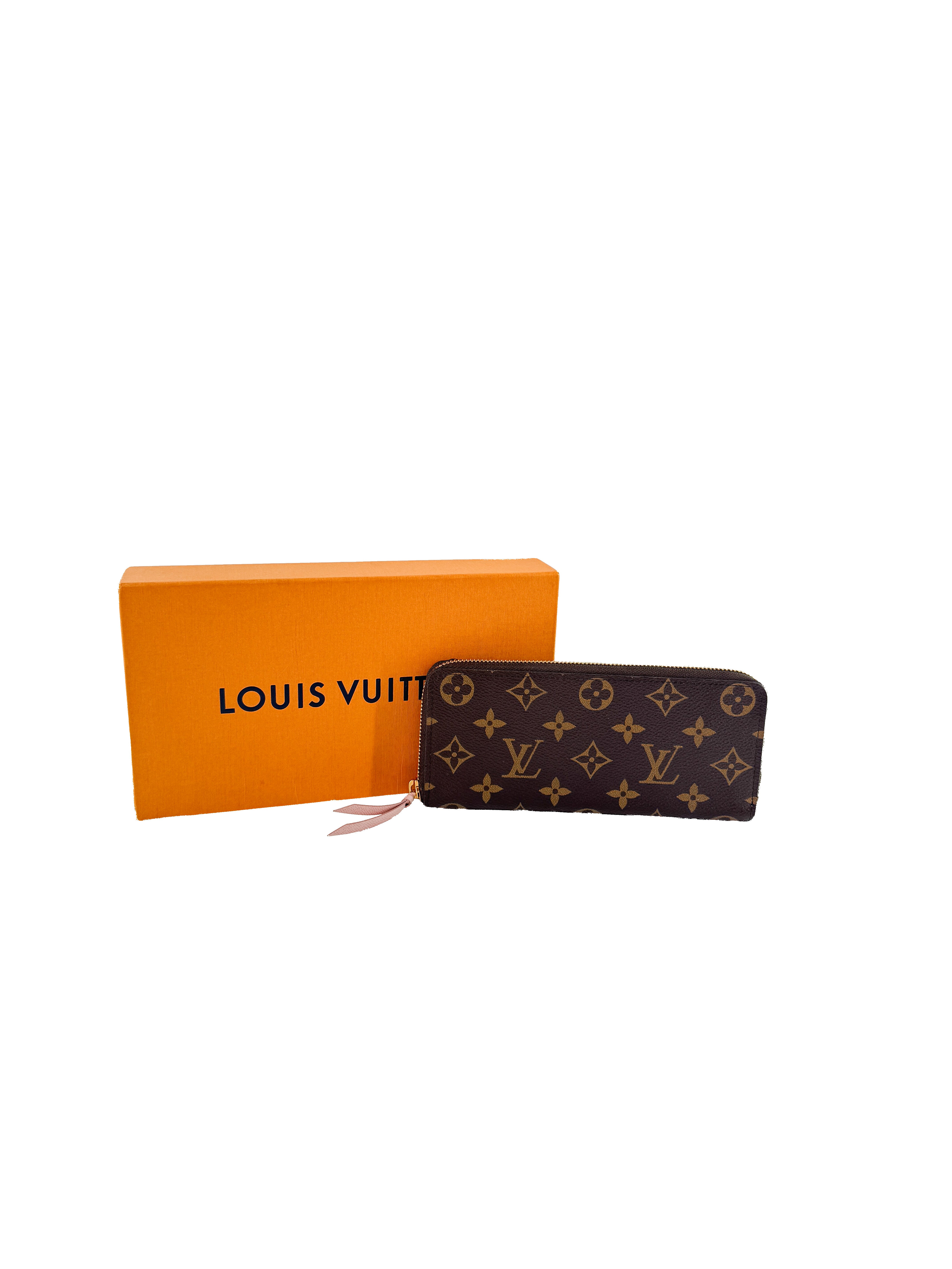 Louis Vuitton monogram Clemence wallet rose ballerine NFC