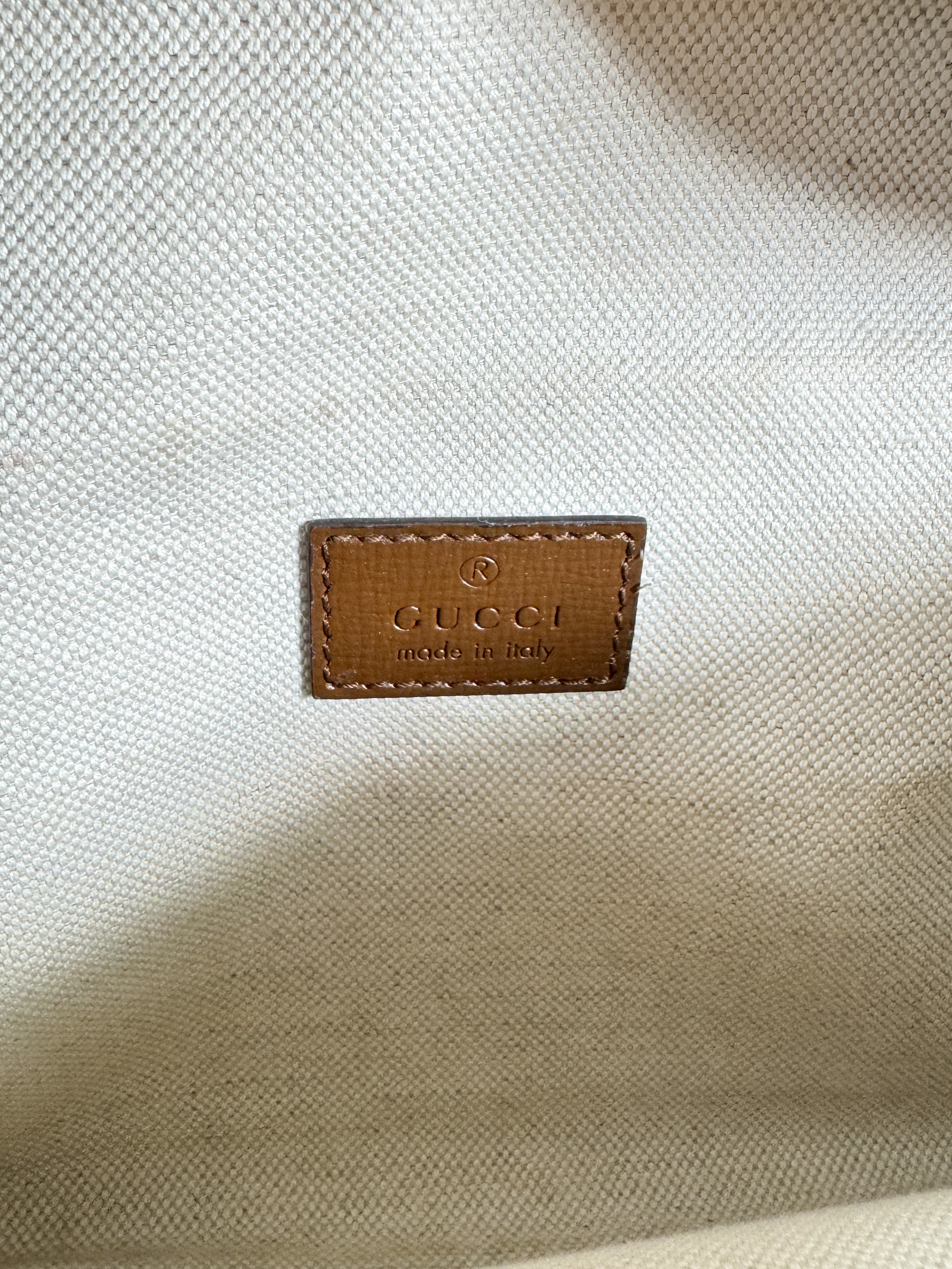 Gucci brown Supreme monogram retro G belt bag 486628