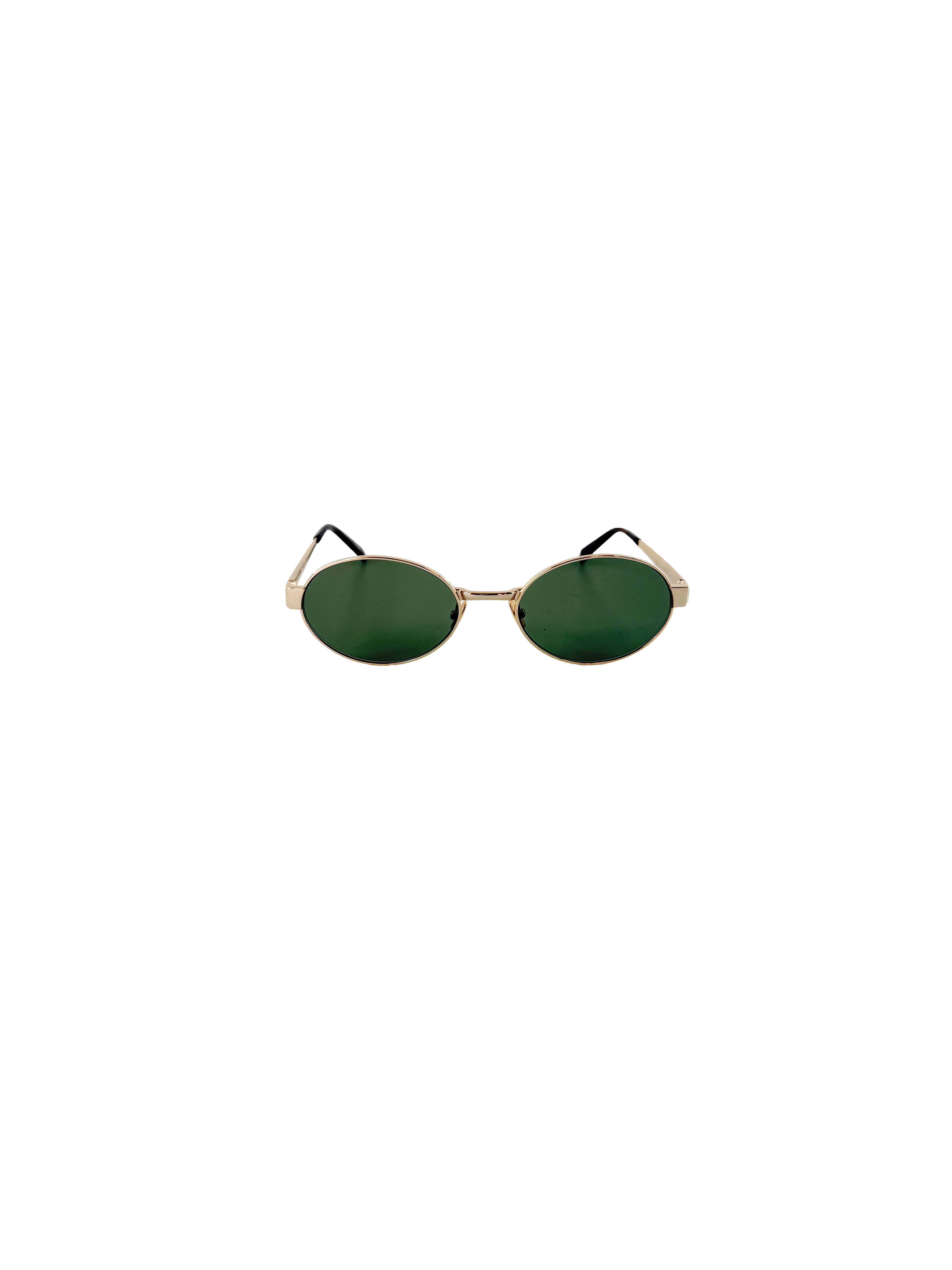 Saint Laurent gold tone oval sunglasses SL 692 R41B402440
