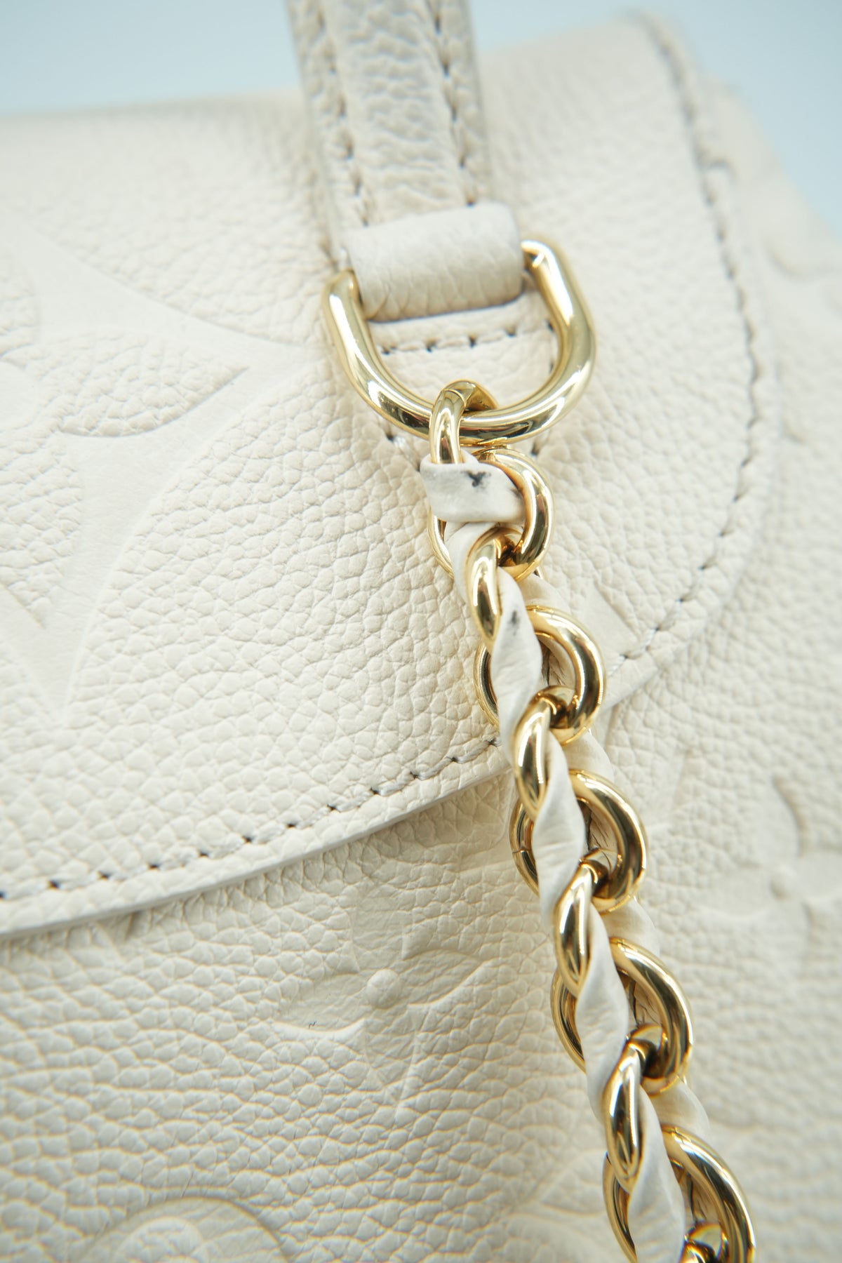 Louis Vuitton cream empreinte monogram Backup backpack NFC