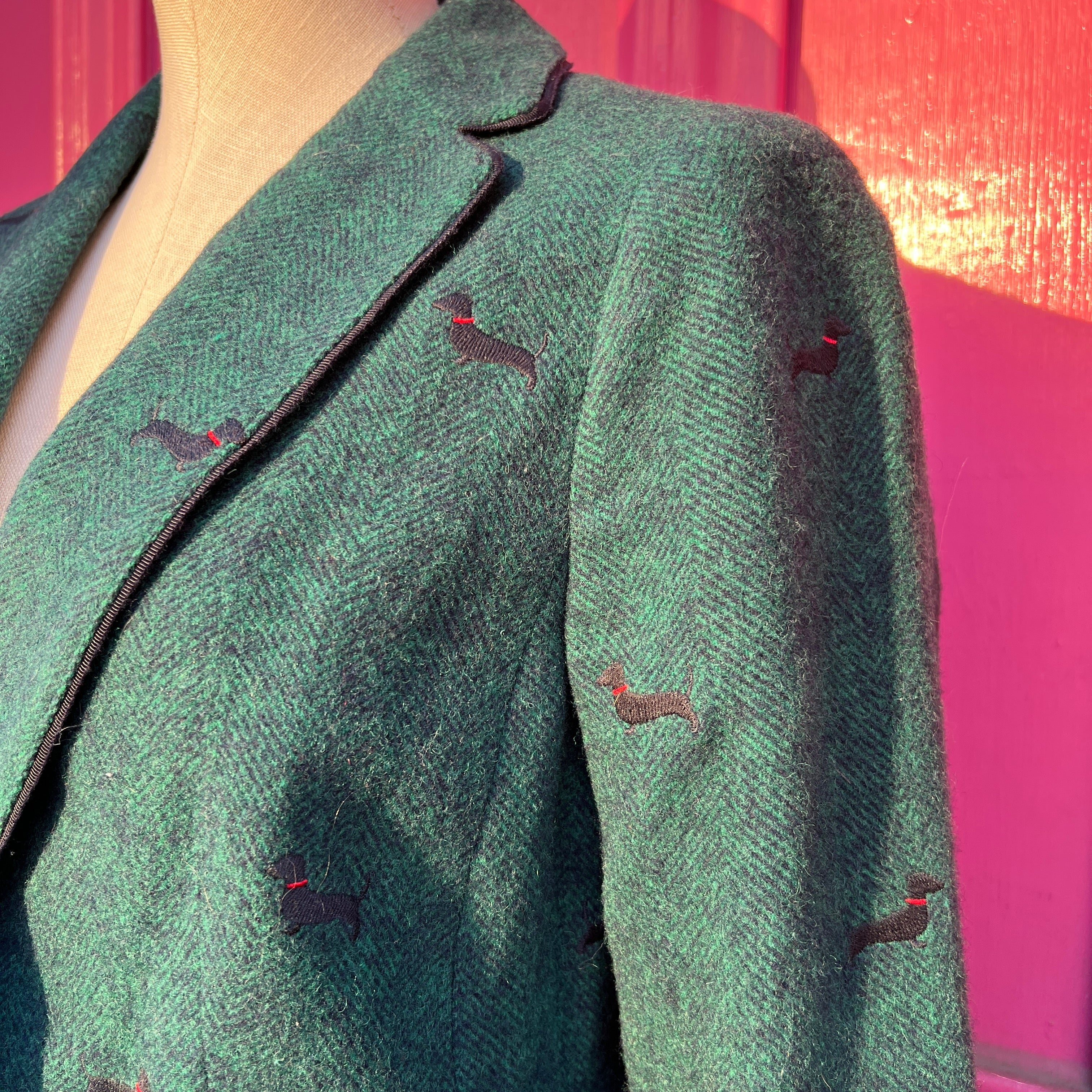 Talbots dog print blazer size 6