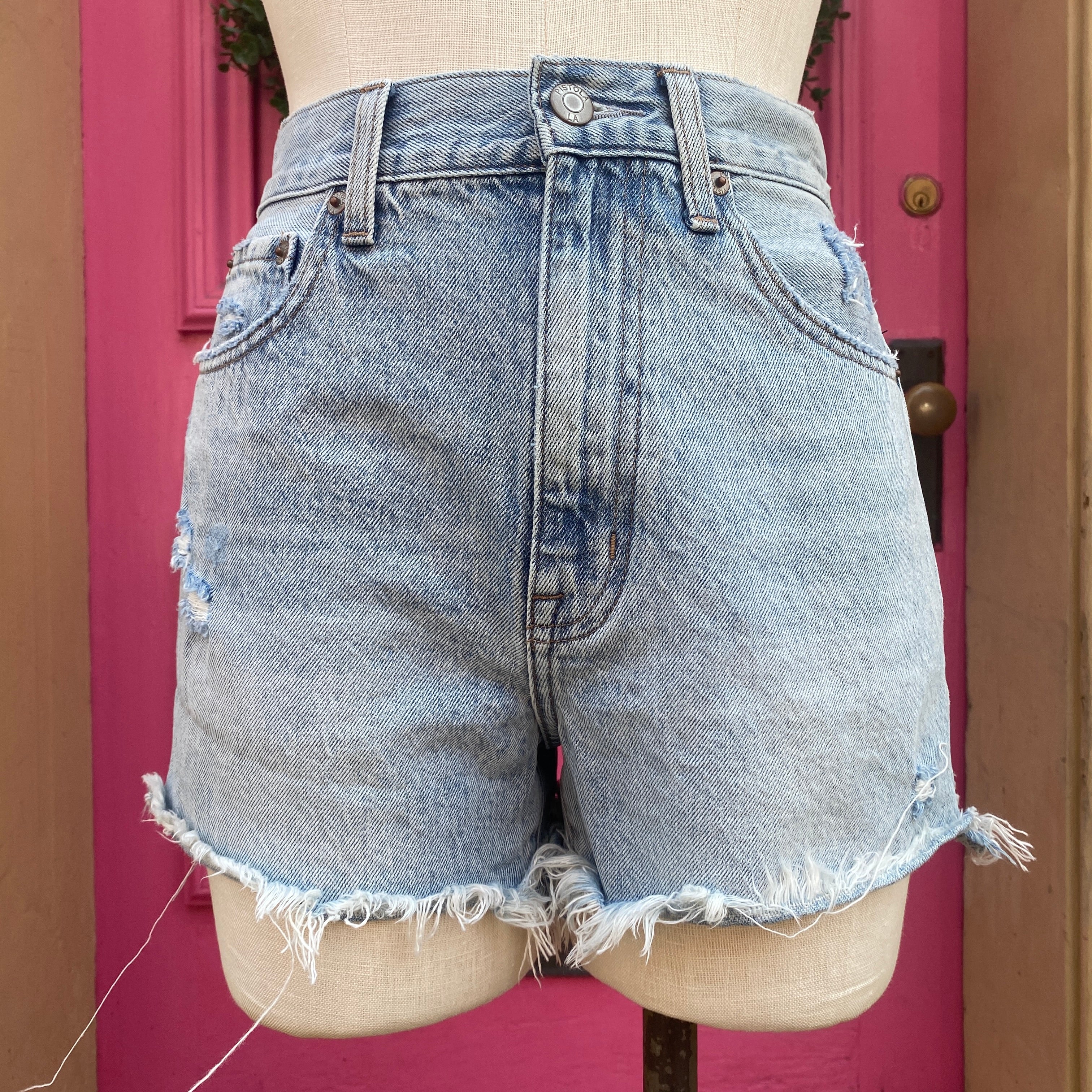 Pistola light denim shorts size 4
