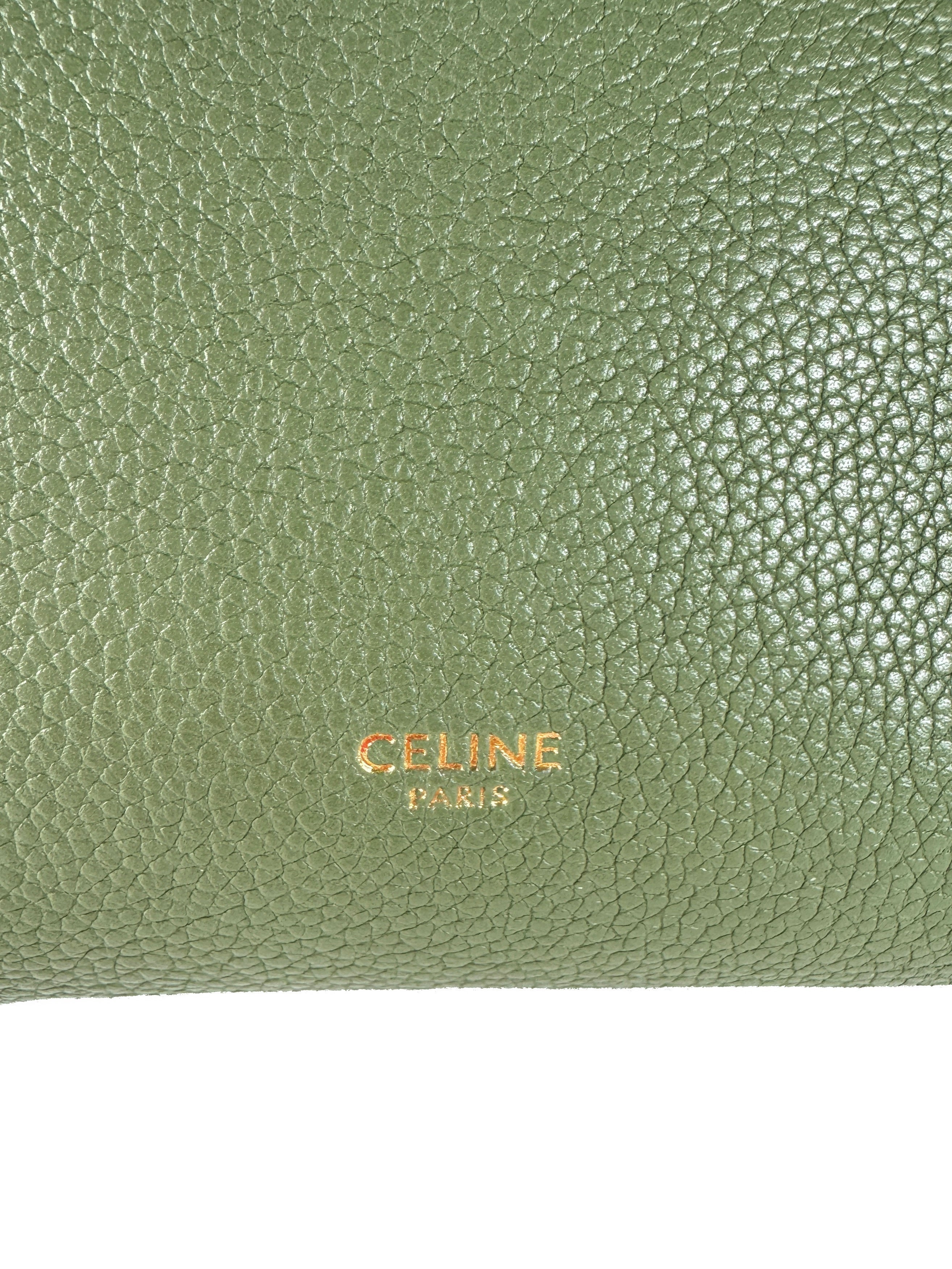 Celine green Sangle Seau small 20-BO-0290