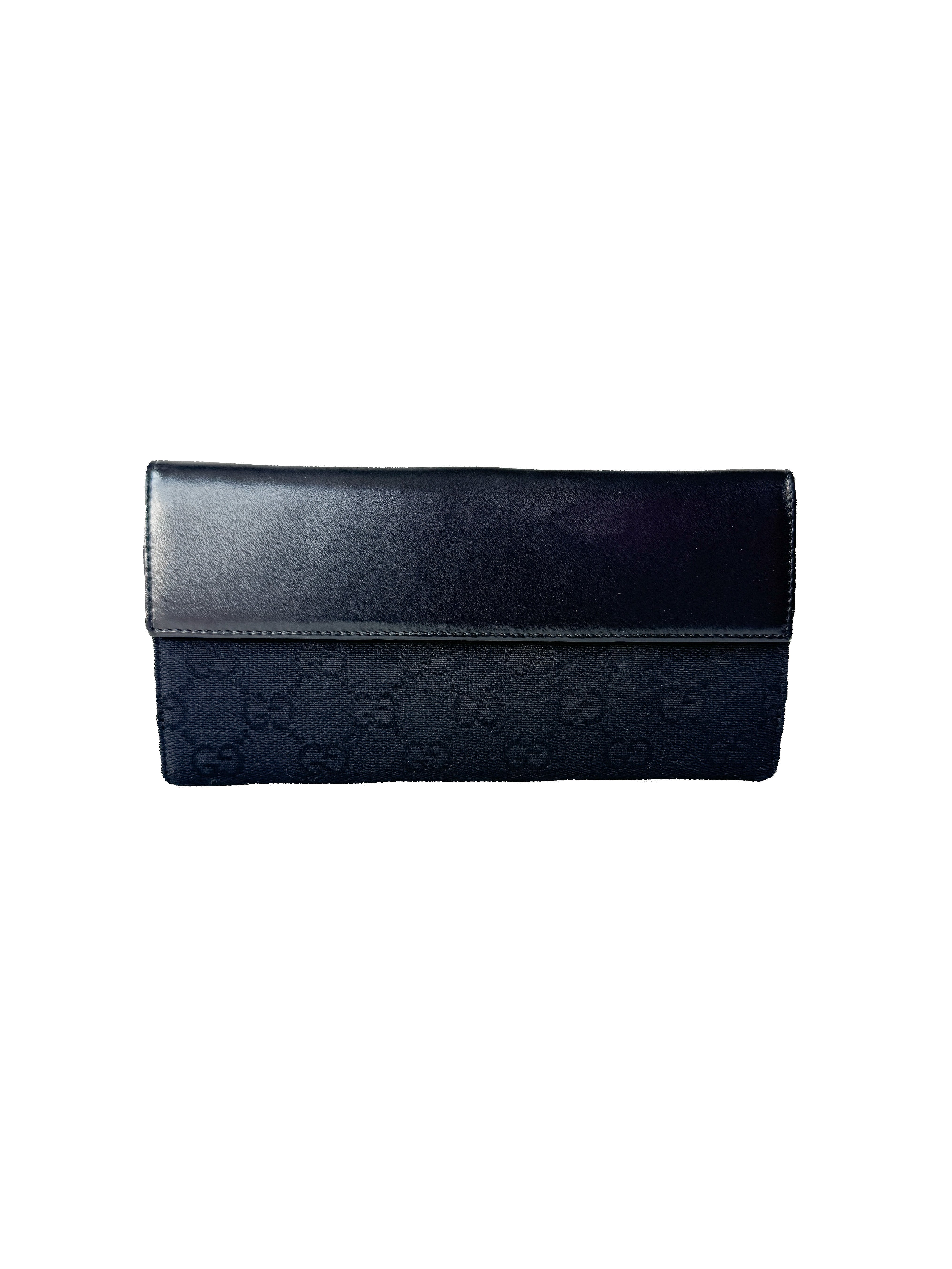 Gucci black signature GG vintage Jackie wallet *as is* 03536612134