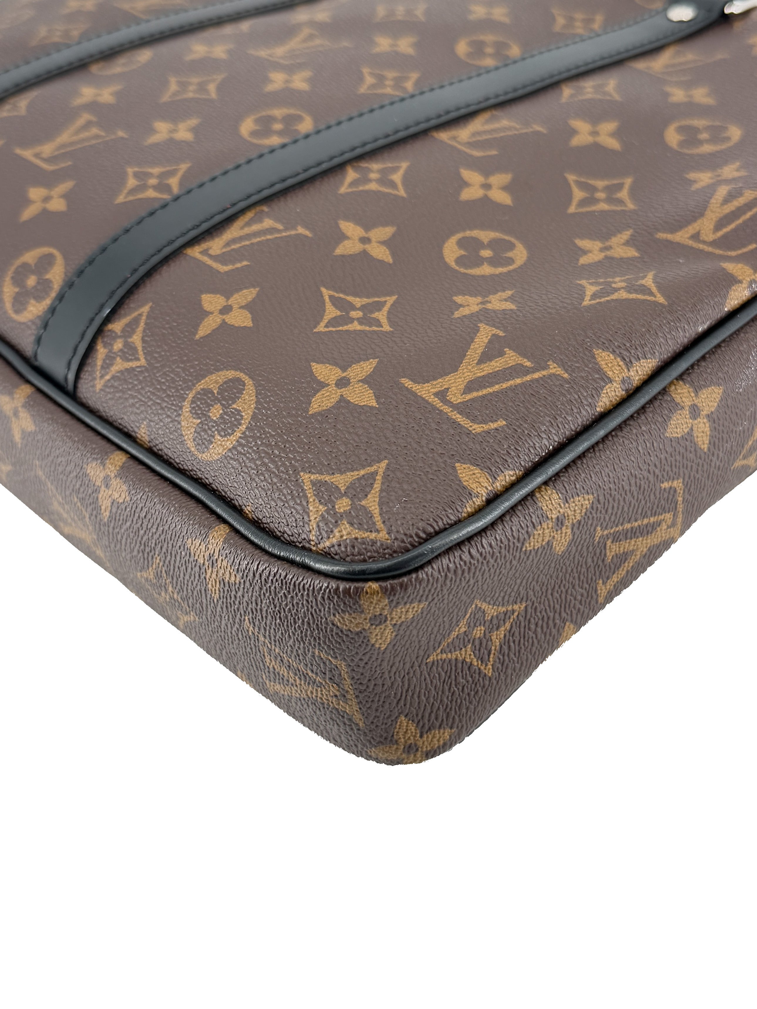 Louis Vuitton monogram black Porte Documents Voyage briefcase NFC