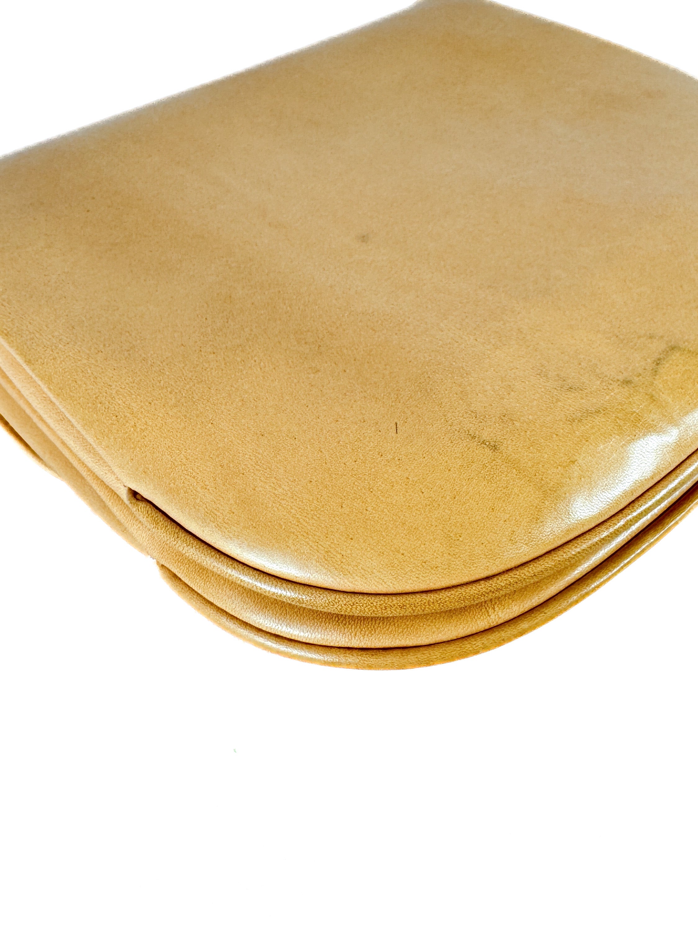 Gucci light tan leather vintage crossbody