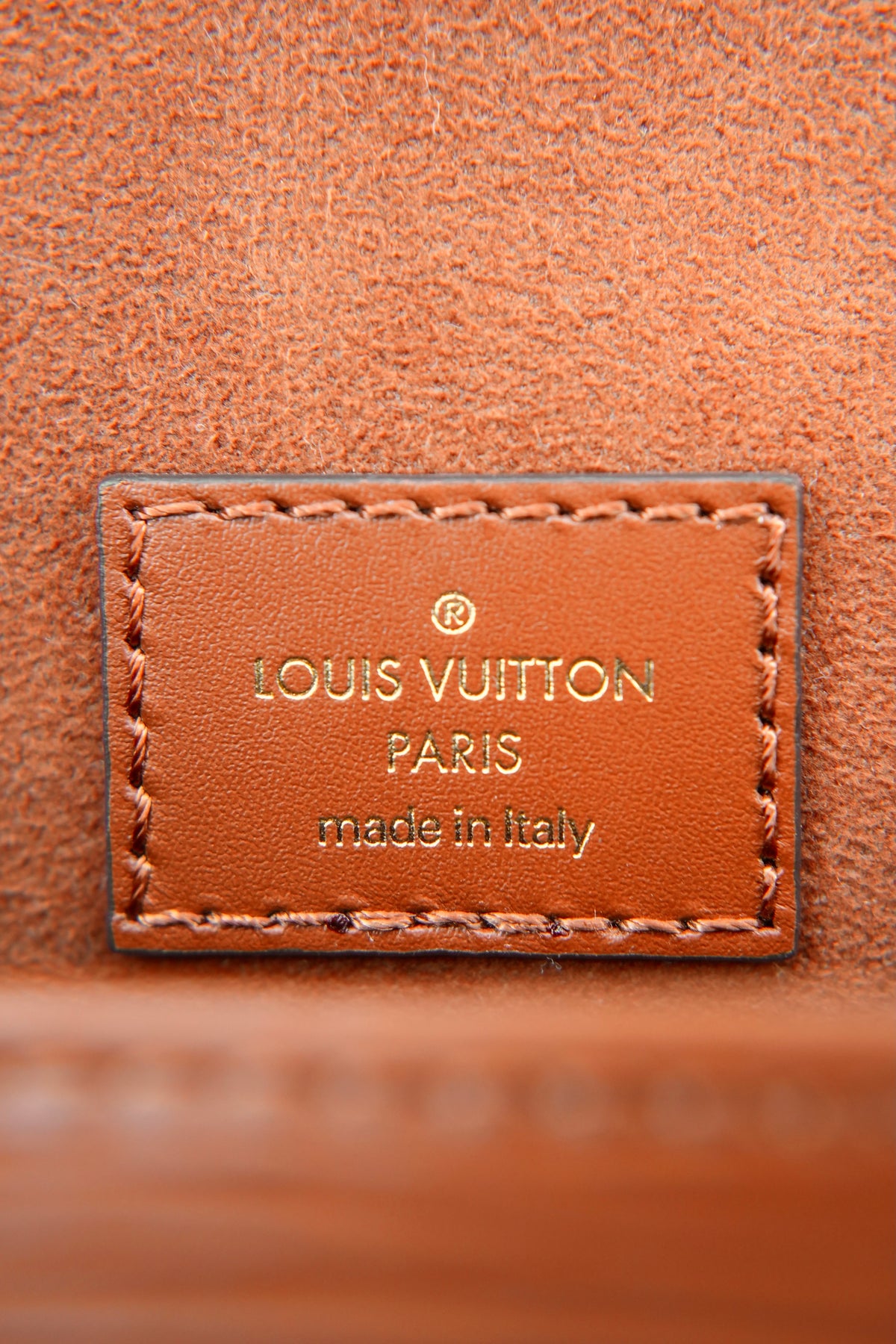 Louis Vuitton brown epi leather Saumur BB NFC
