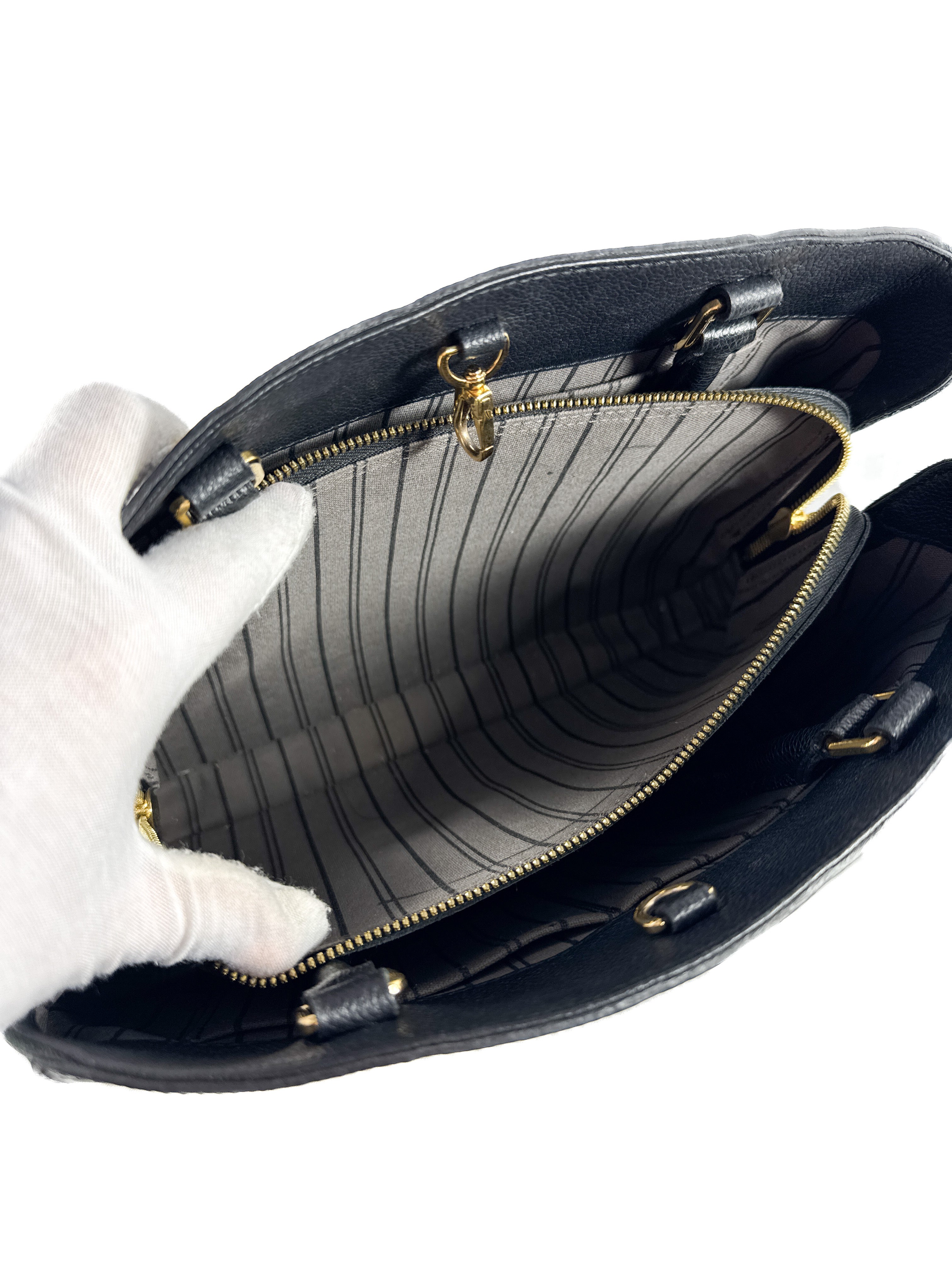 Louis Vuitton black empreinte Montaigne AH2114