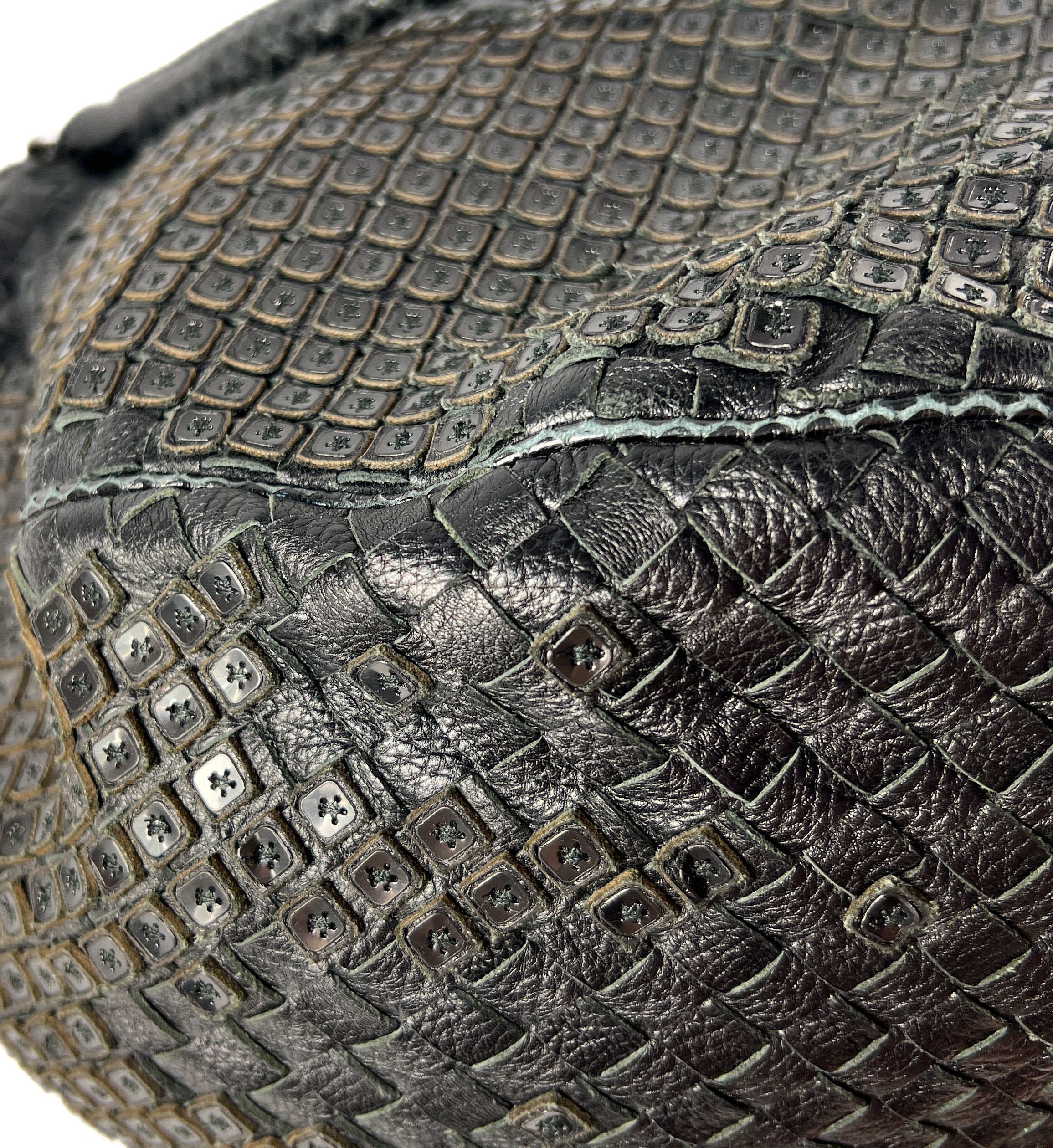 Bottega Veneta black limited edition Intrecciato Parachute shoulder bag