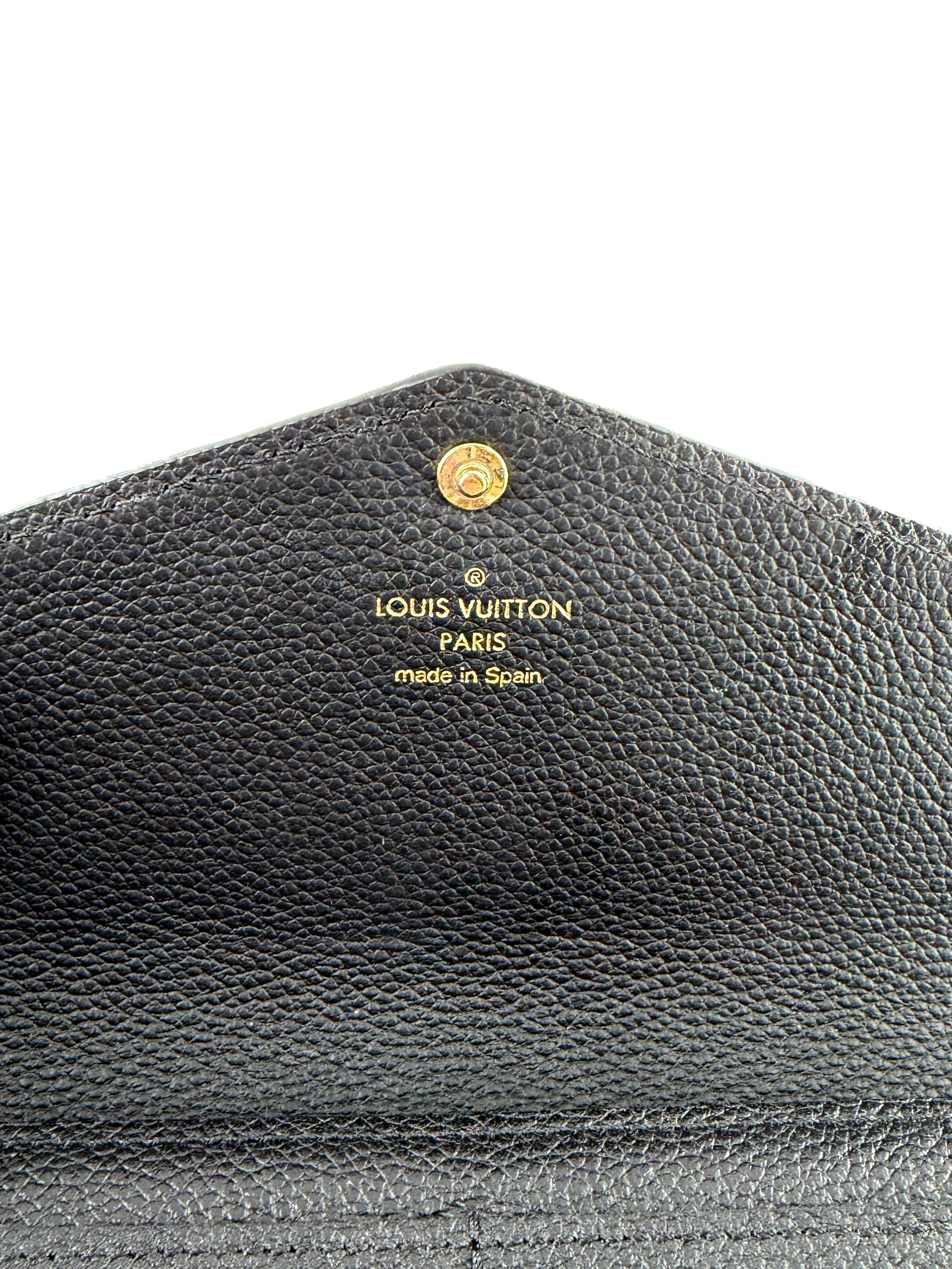 Louis Vuitton Giant Monogram Sarah wallet black/beige NFC - My Girlfriend's Wardrobe LLC