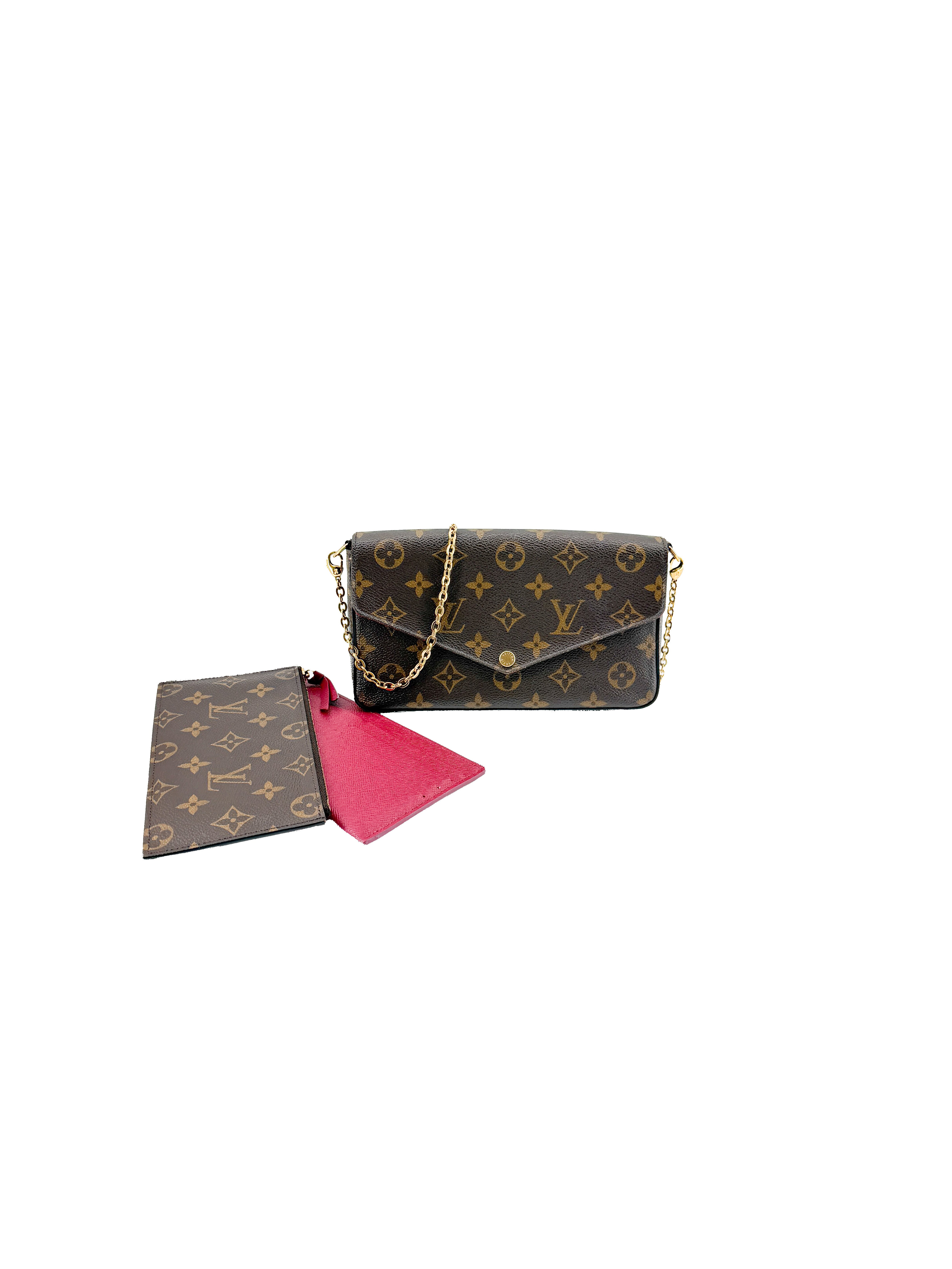 Louis Vuitton monogram Felicie Pochette w/inserts CA2188