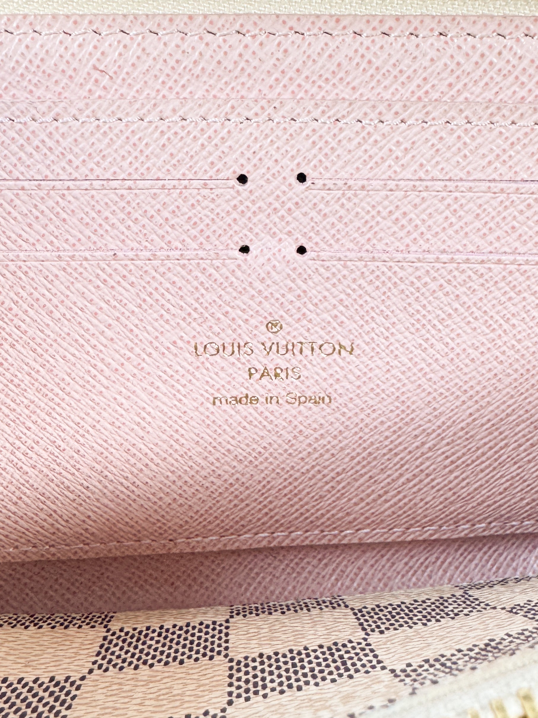 Louis Vuitton damier azur Clemence wallet GI5117