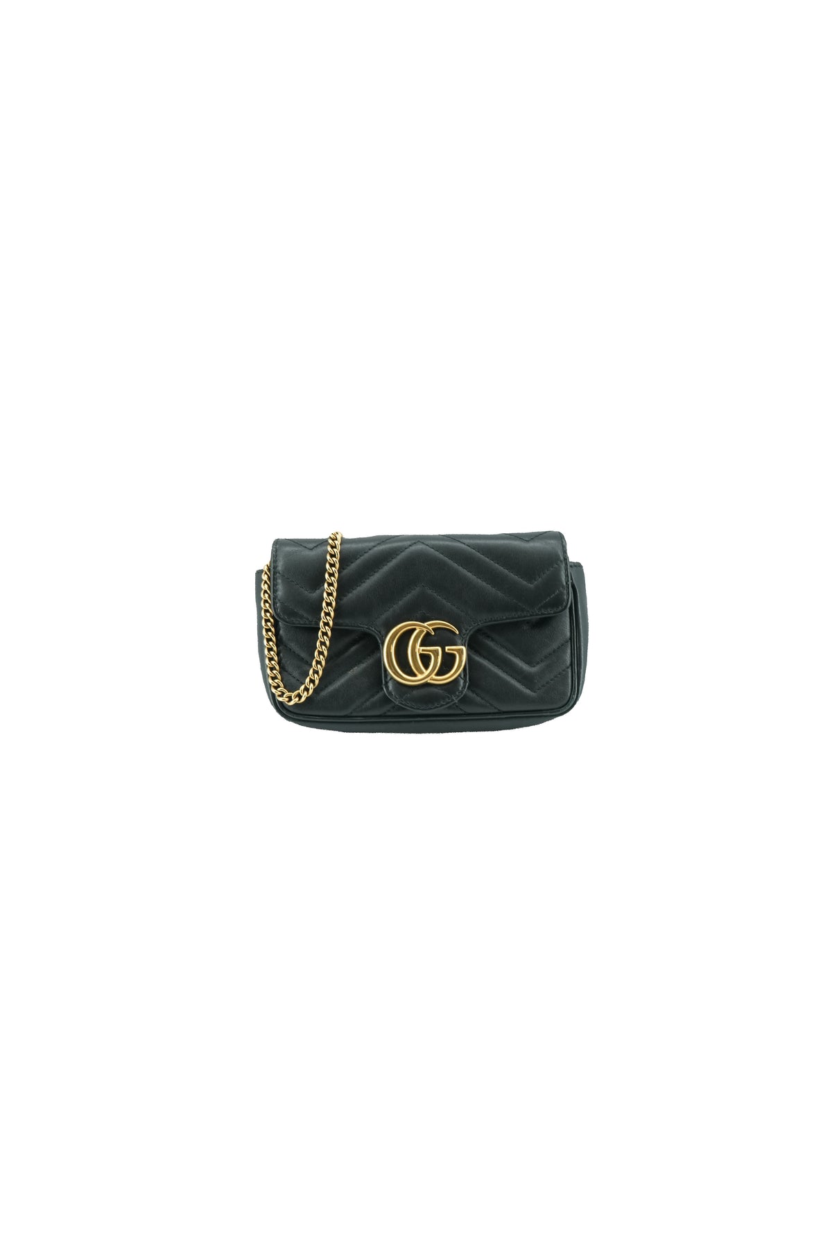 Gucci black Marmont flap super mini 476433 0959