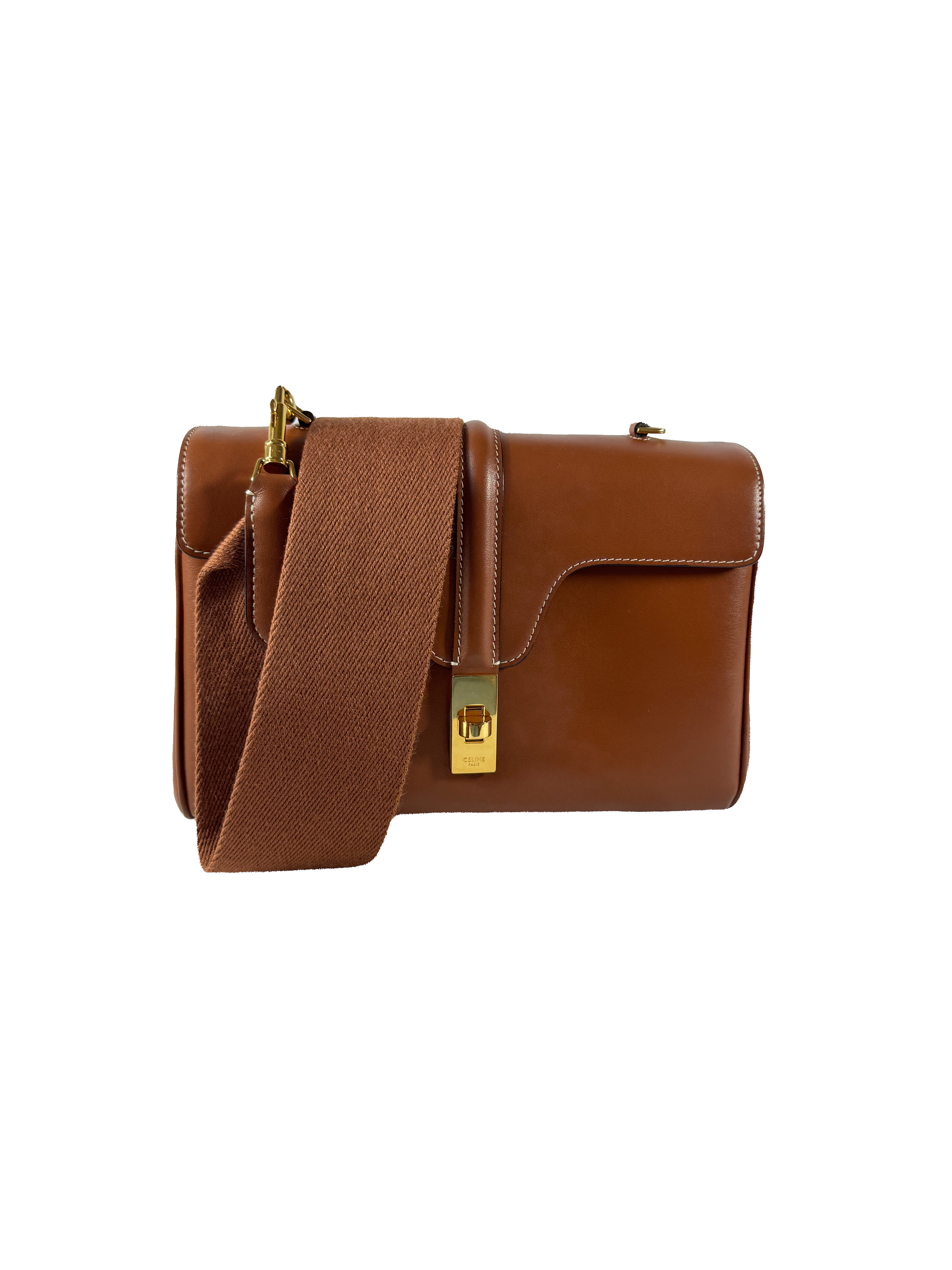 Celine brown leather teen soft 16 W-CE-3221