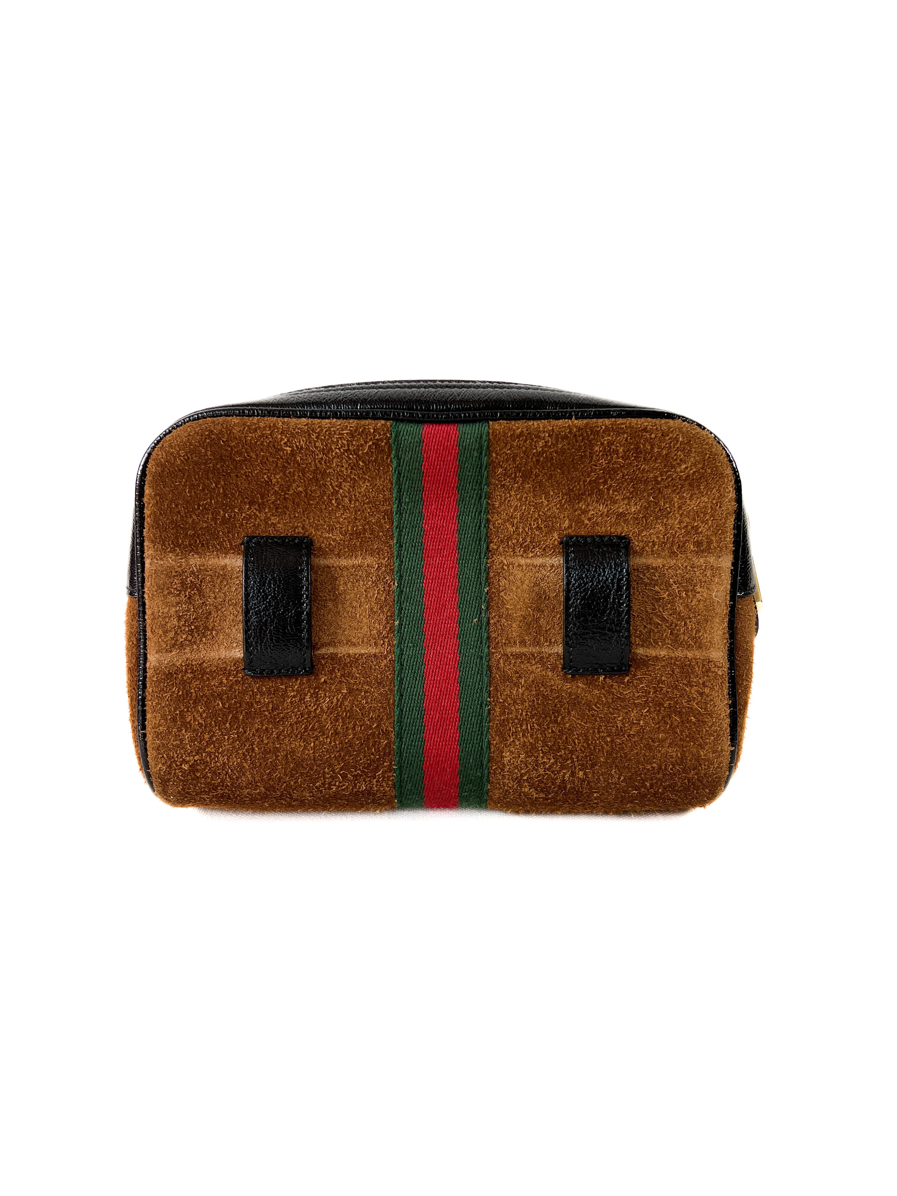 Gucci brown suede Ophidia belt bag