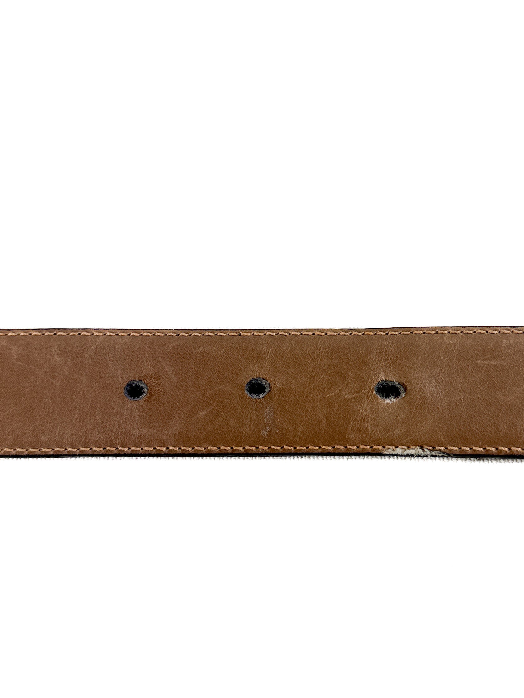 Gucci brown/black leather reversible vintage belt 100 40 (fits 14-18 jean size women)