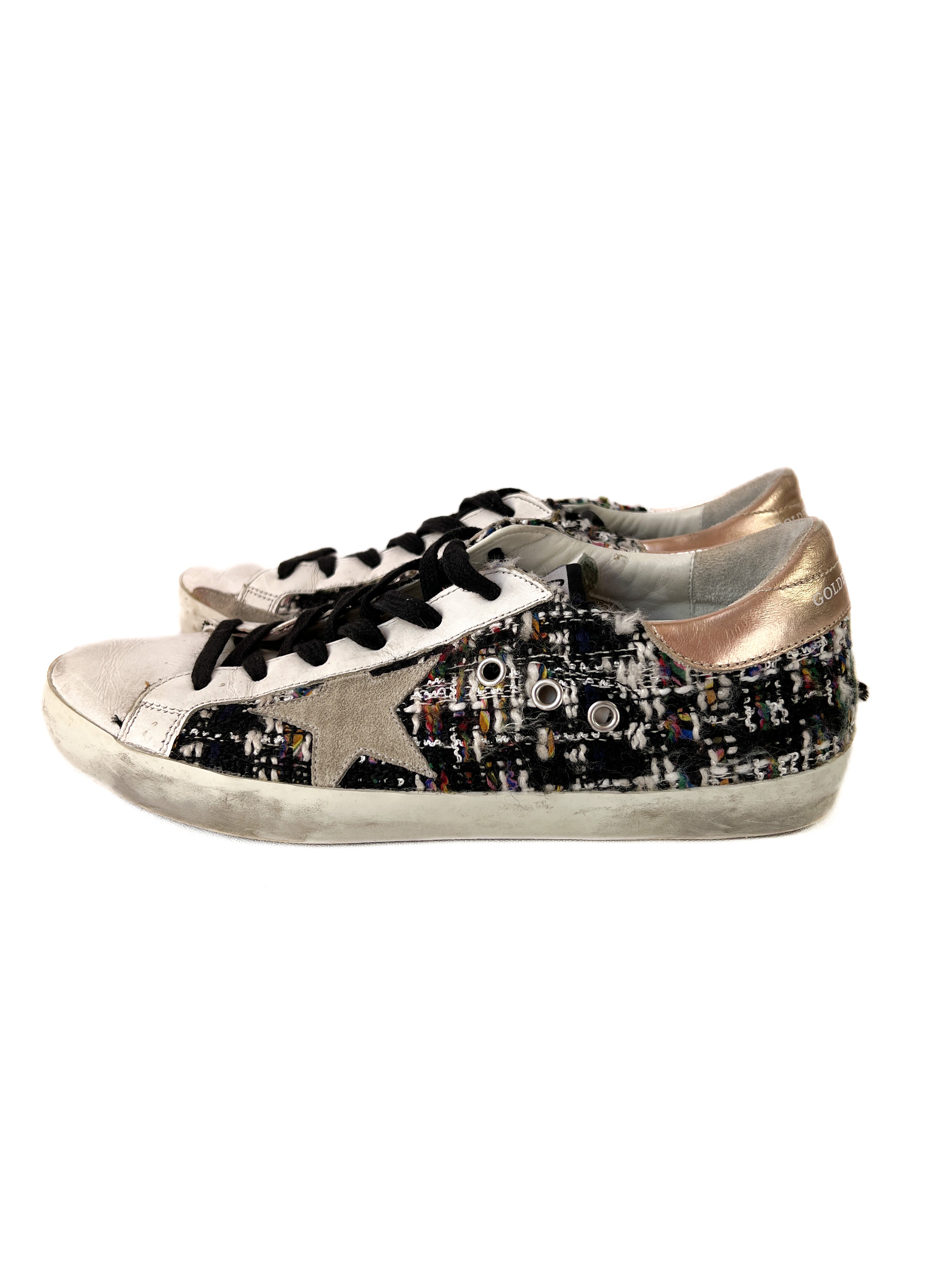 Golden Goose tweed sneakers size 40