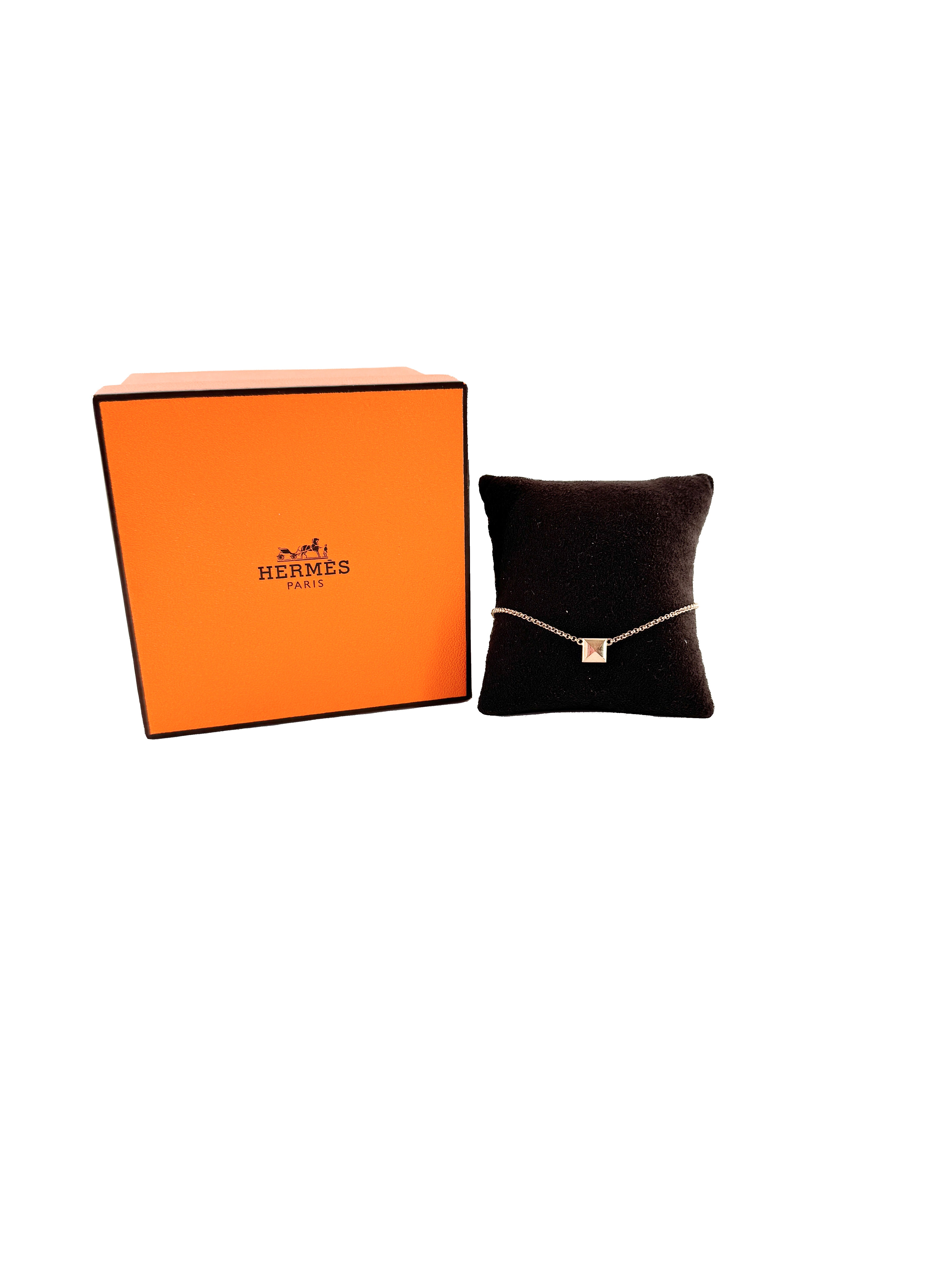 Hermès clou d'H rose gold bracelet