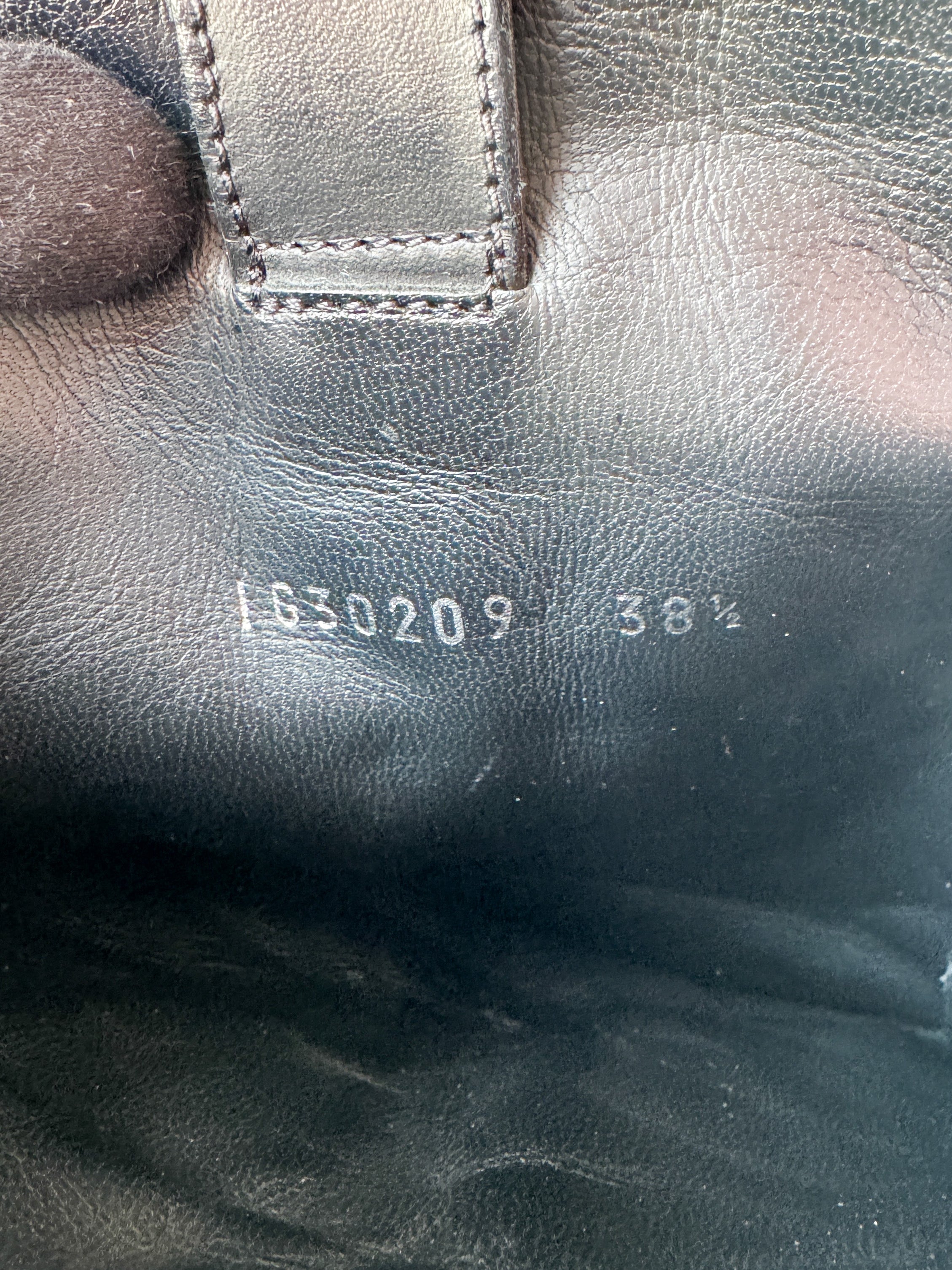 Chanel black Oily Calfskin Star Quilted Biker Boots 38.5 IG30209 *as is*