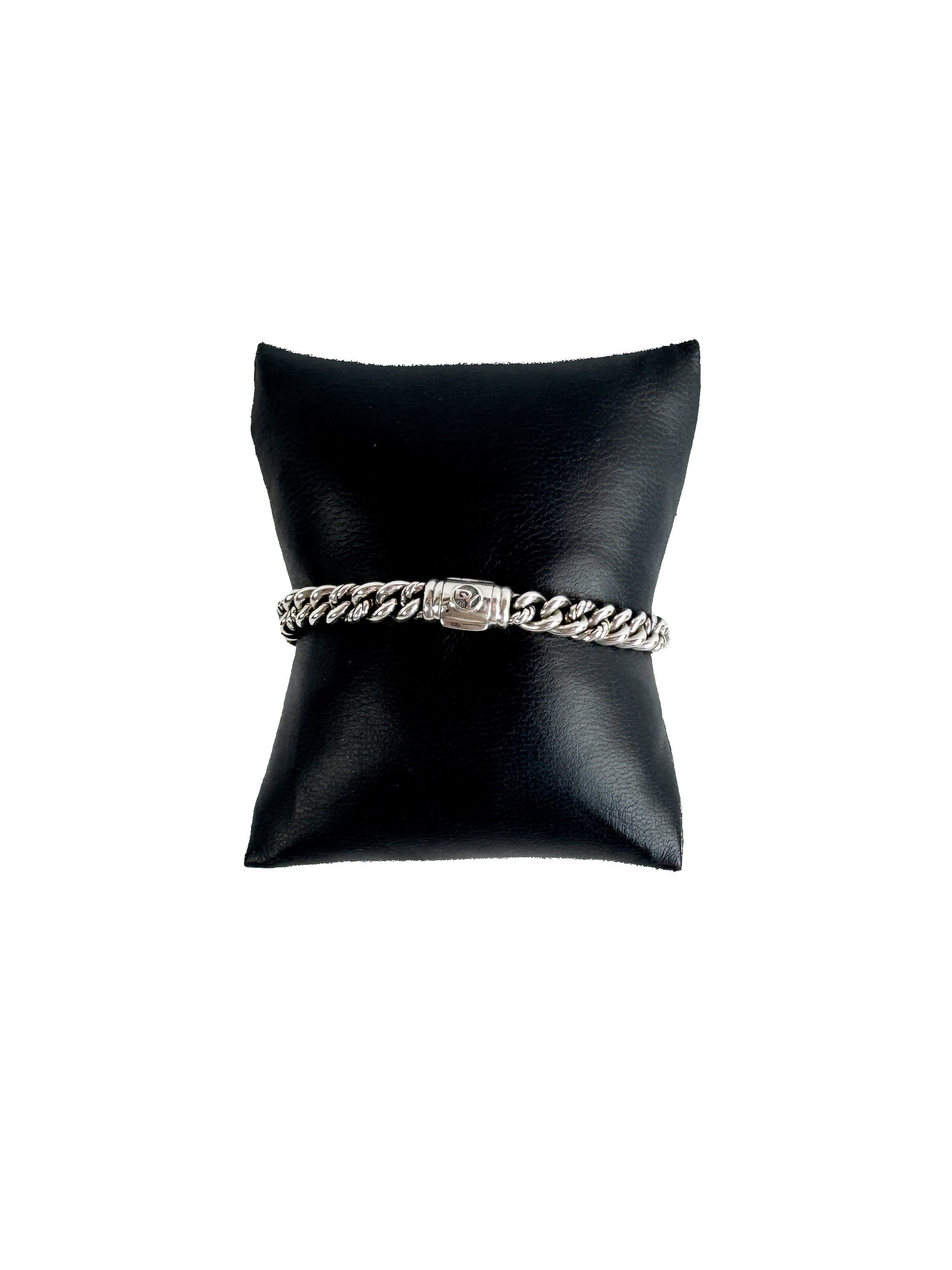 David Yurman Black Diamond Petite Pavé ID Bracelet