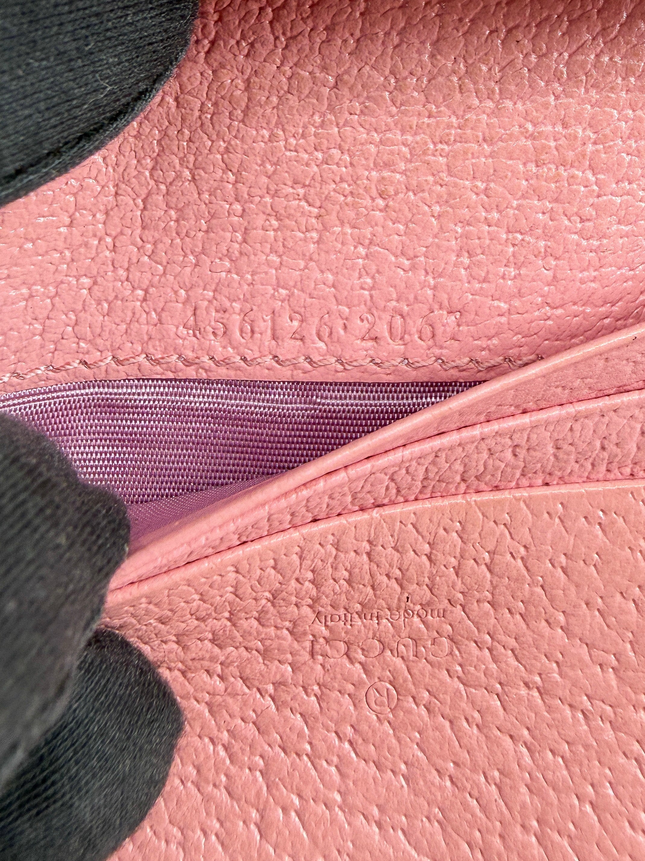 Gucci pink berry Compact wallet 456125-2067