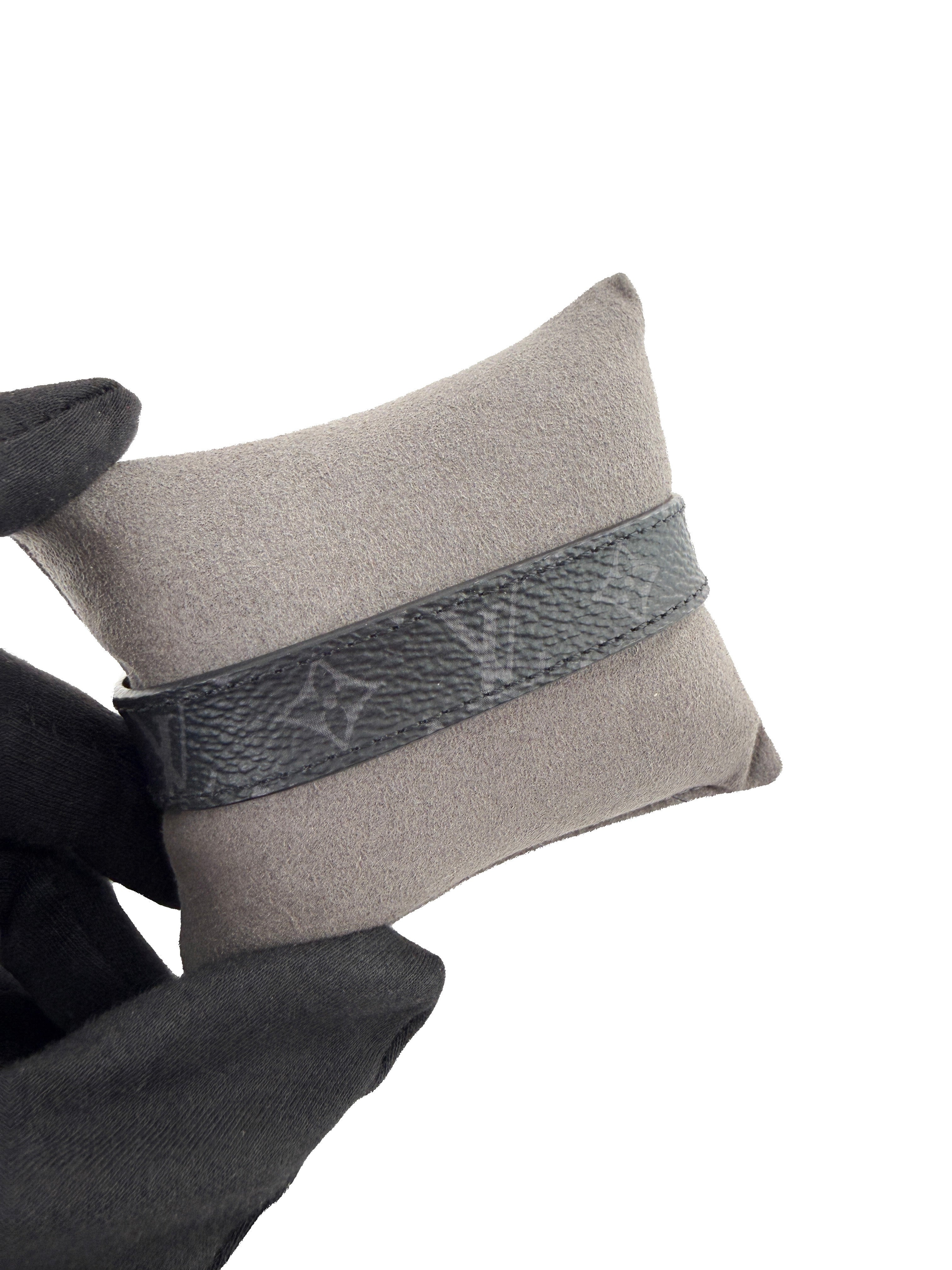 Louis Vuitton black monogram Dimension bracelet BC1211