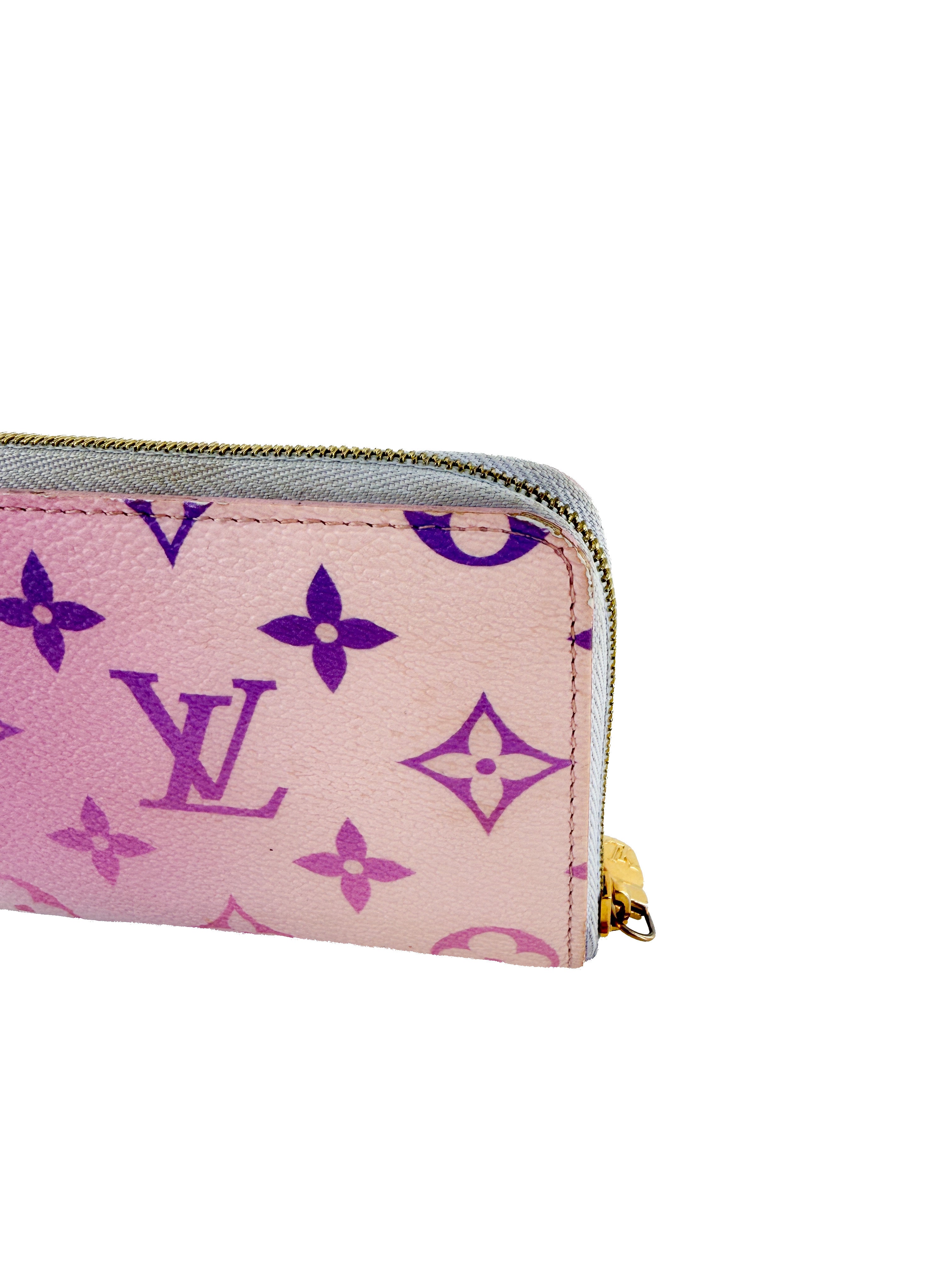 Louis Vuitton giant monogram Sunrise Spring in the City pastel zippy coin wallet NFC