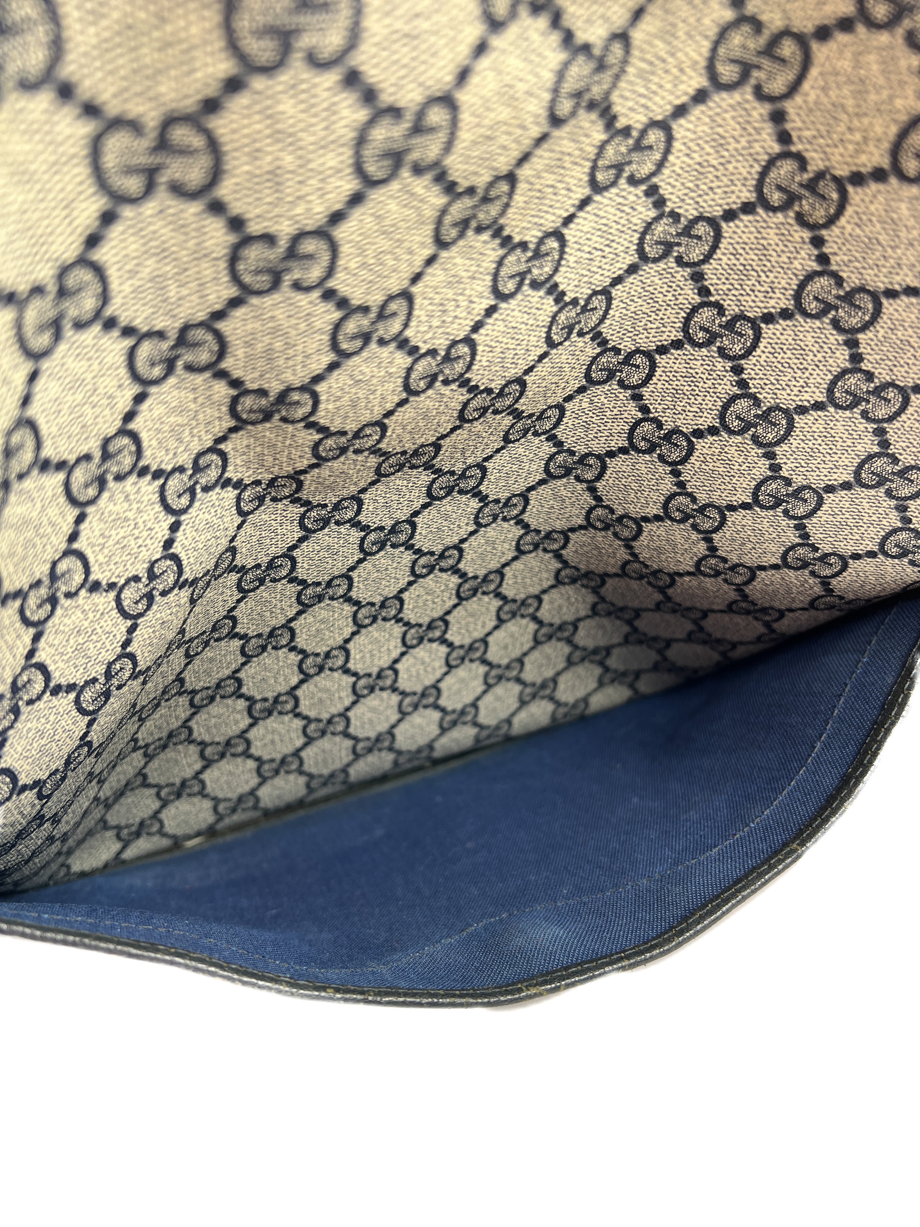 Gucci old Sherry line Ophidia blue monogram tote