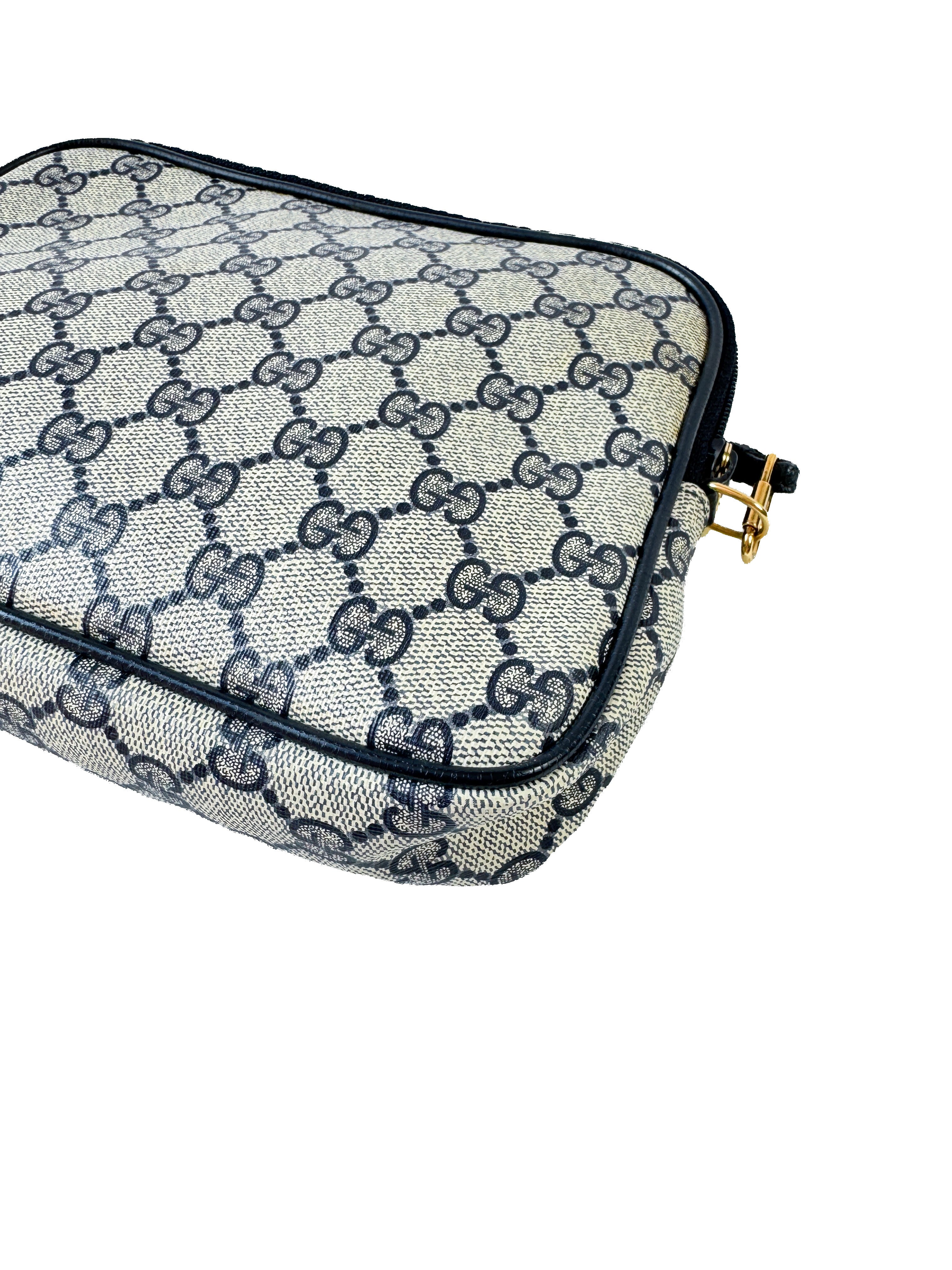 Gucci navy GG vintage crossbody 97.02.068