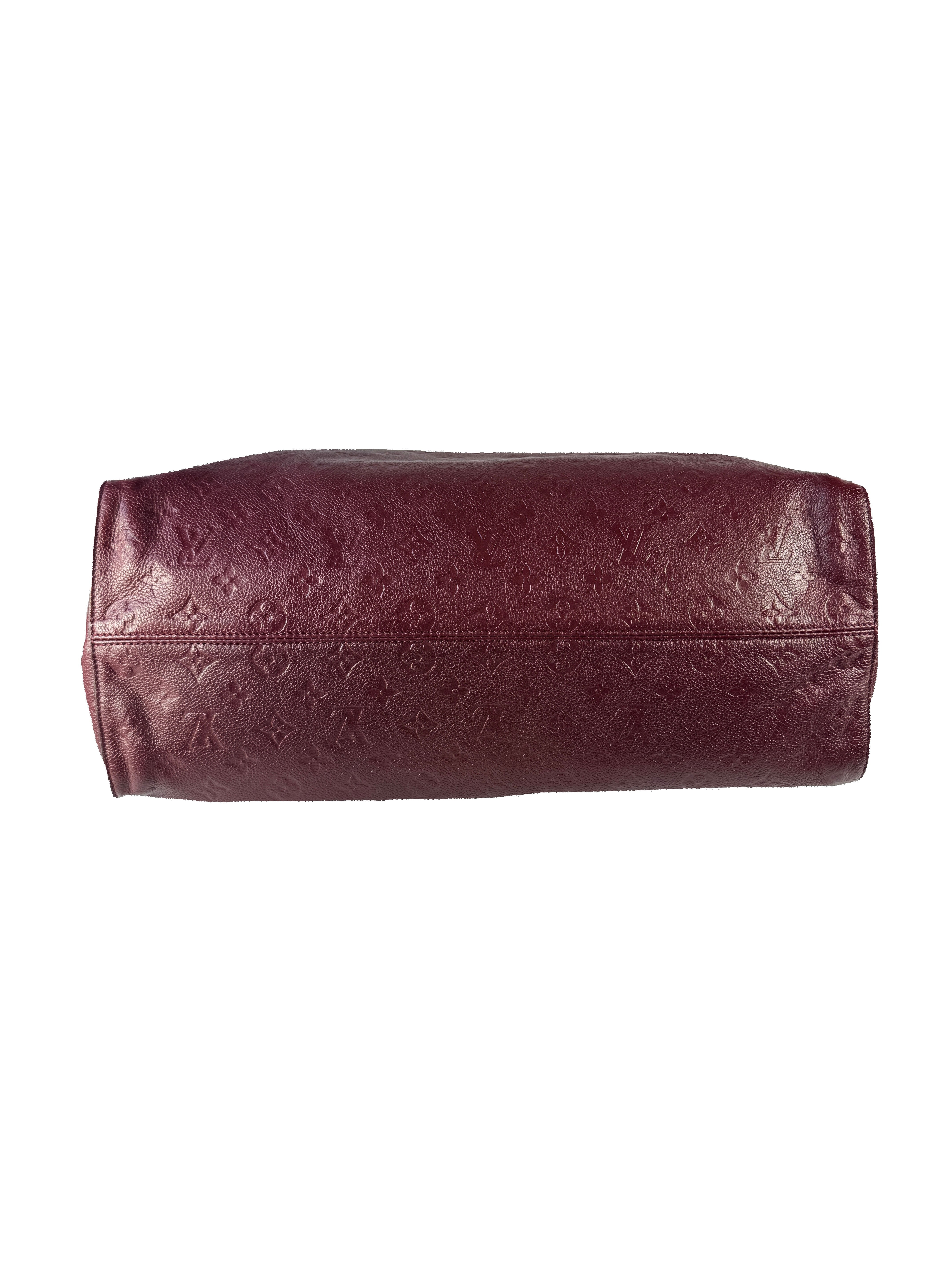 Louis Vuitton burgundy empreinte Lumineuse GM VI0191