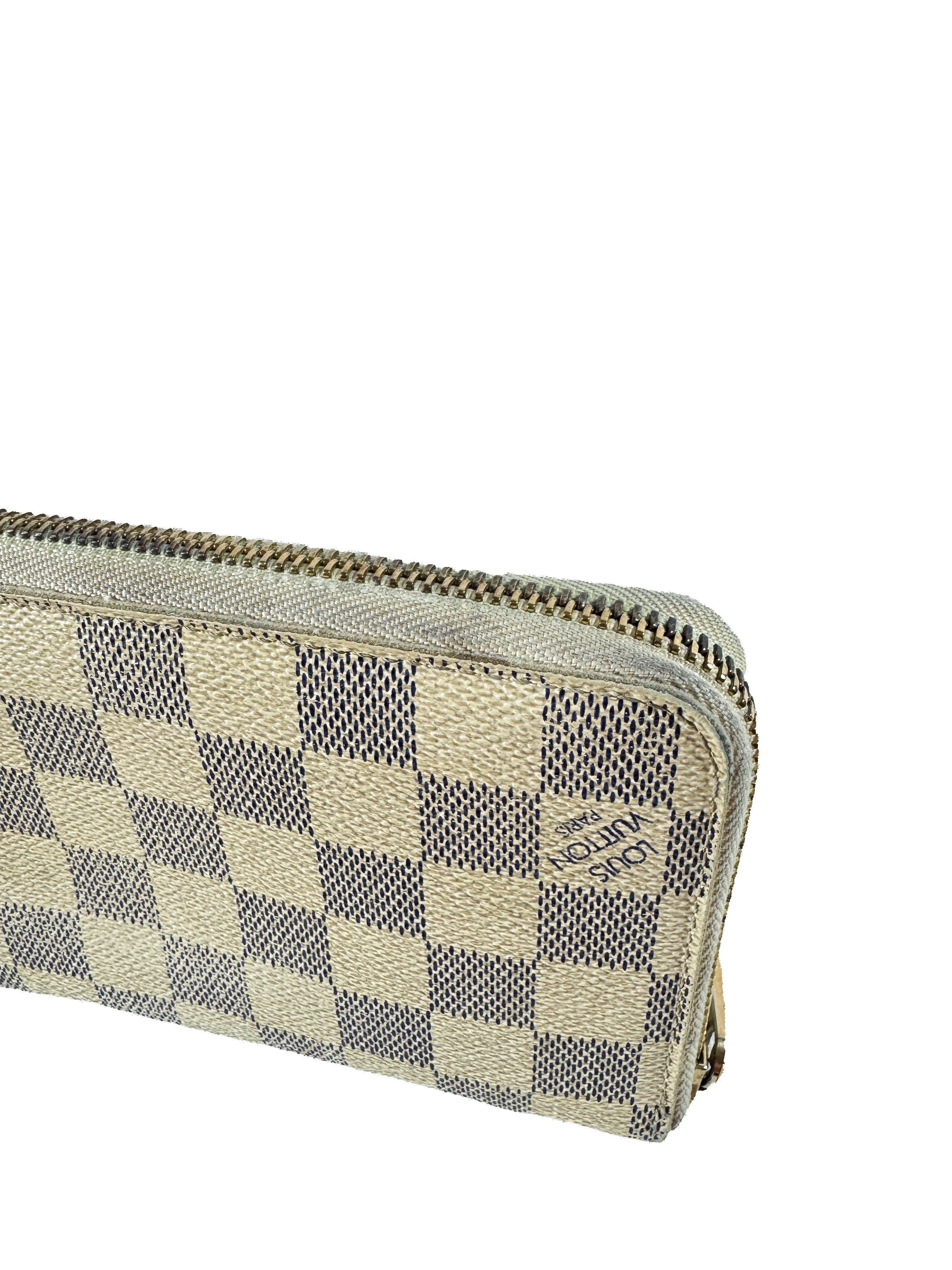 Louis Vuitton damier azur zippy wallet VI3058