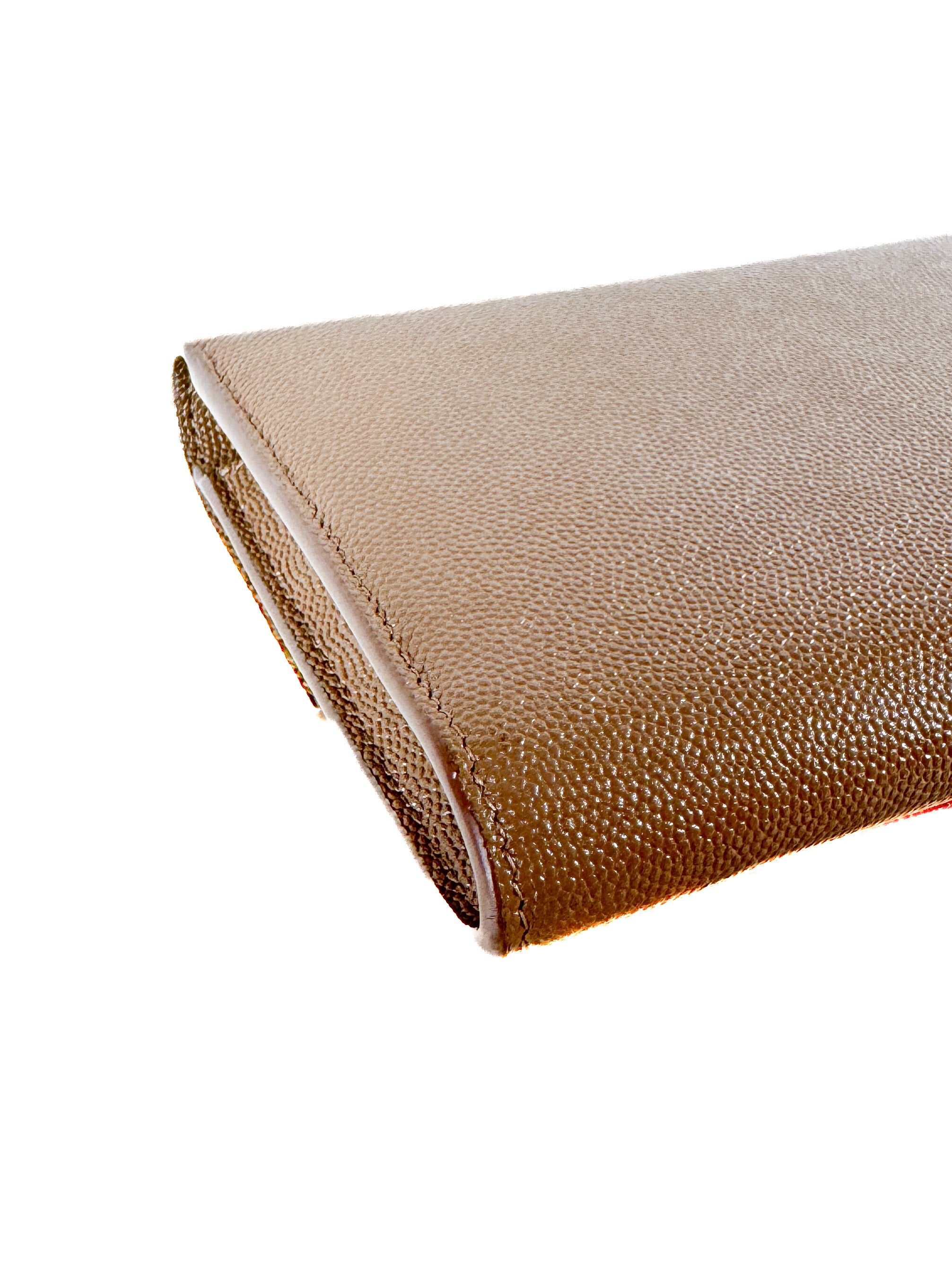 Saint Laurent taupe uptown chain wallet GNC607788 0722