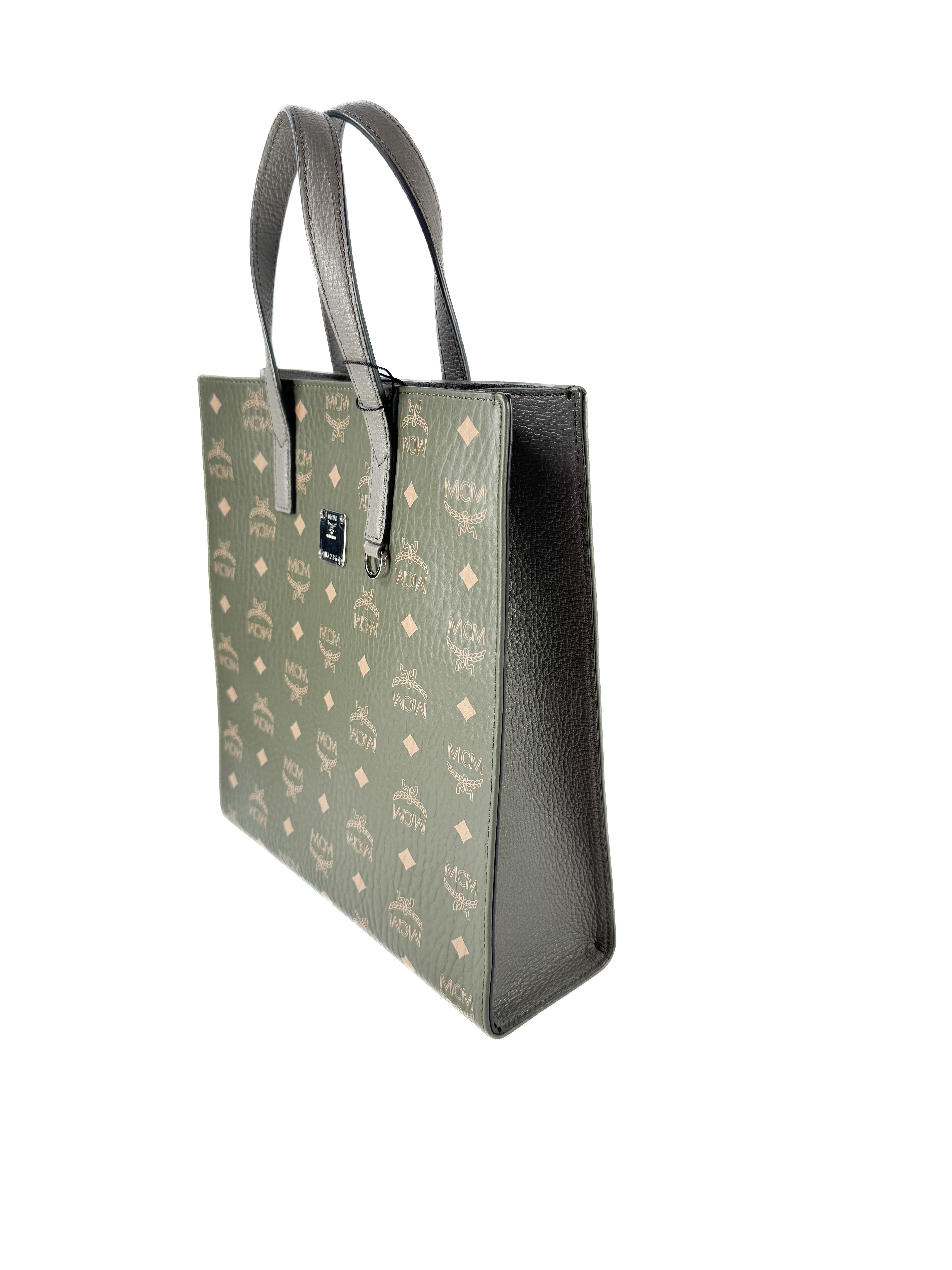 MCM olive small Visetos Aren tote NWT 10752204