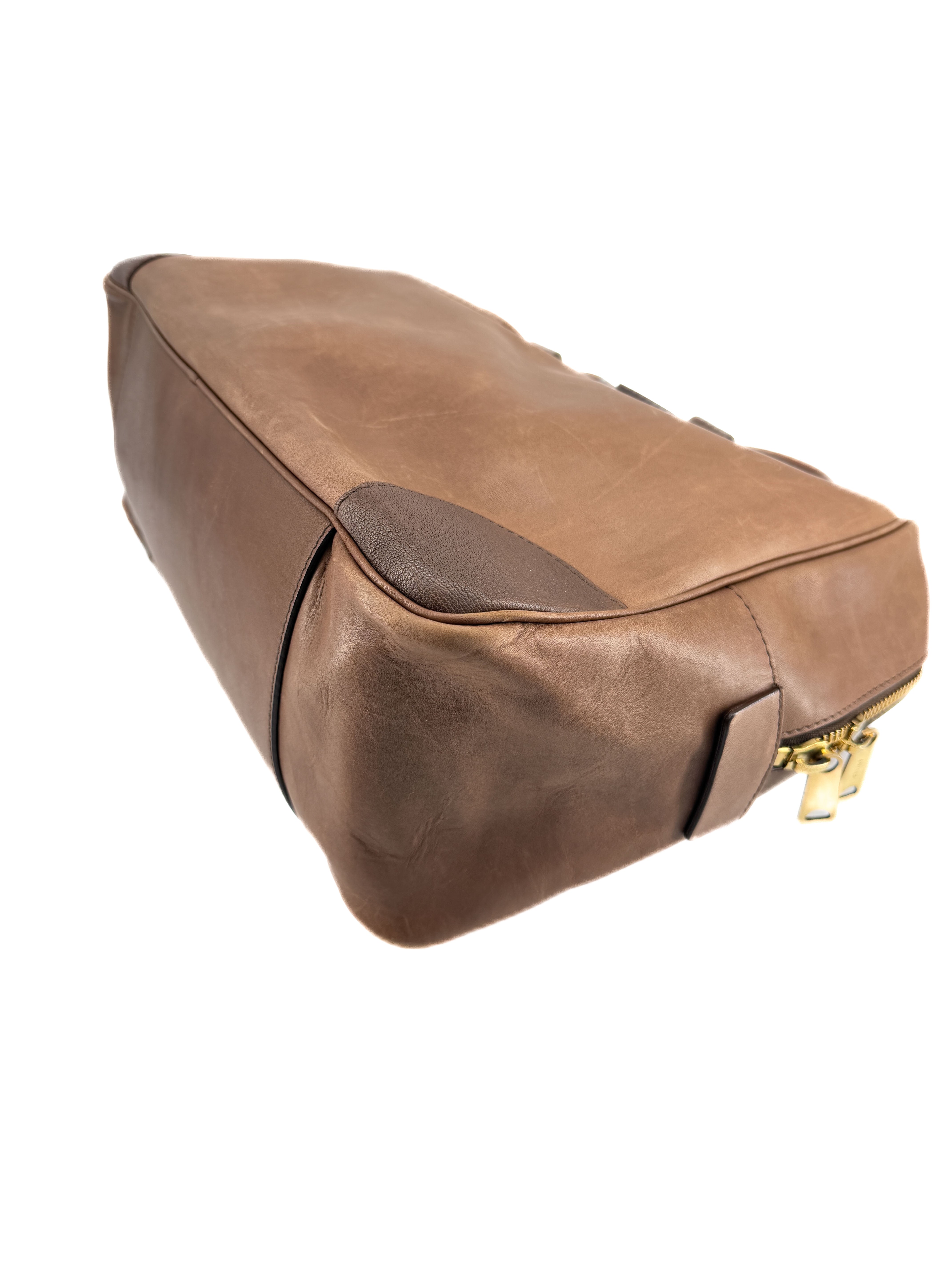 Celine two tone brown leather bag WPA0140