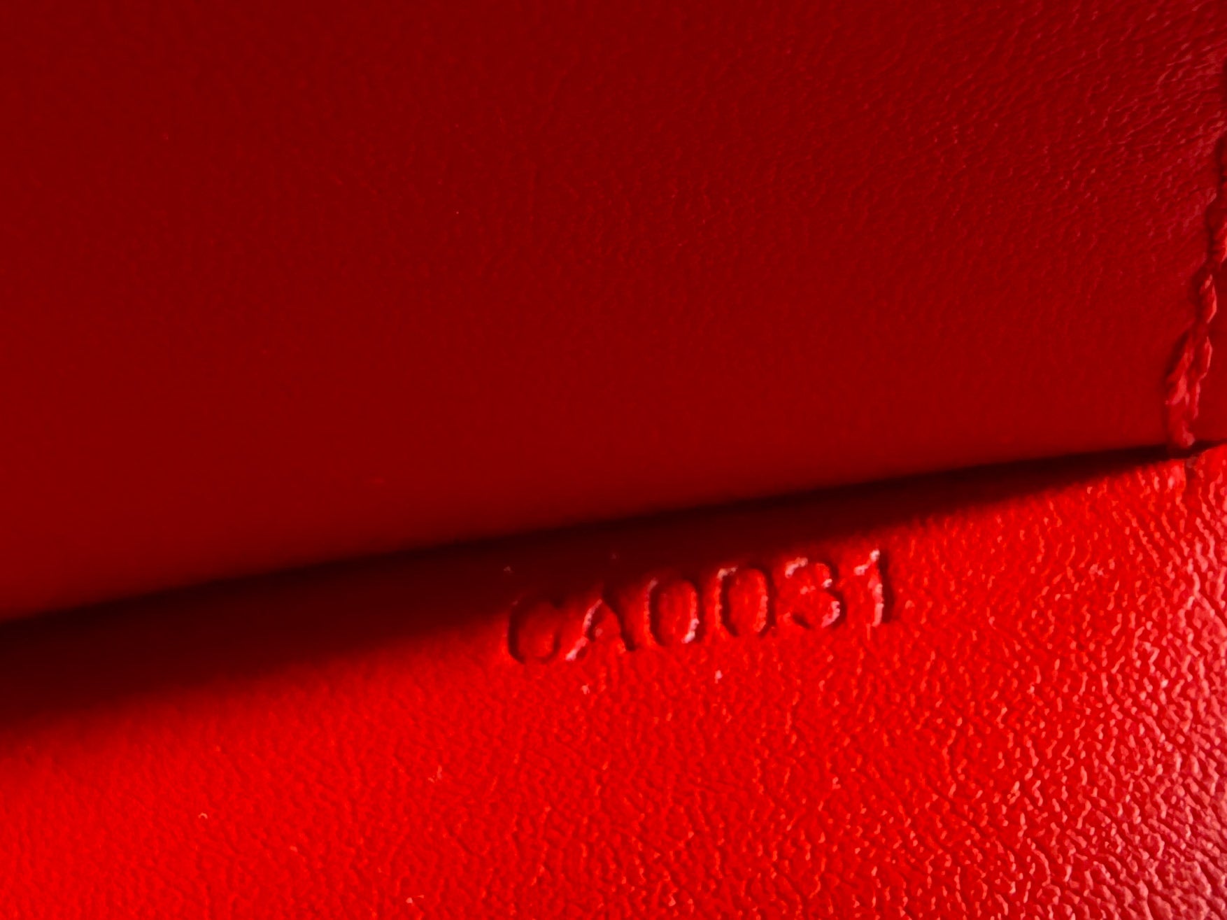 Louis Vuitton red vernis Thompson street shoulder bag CA0031