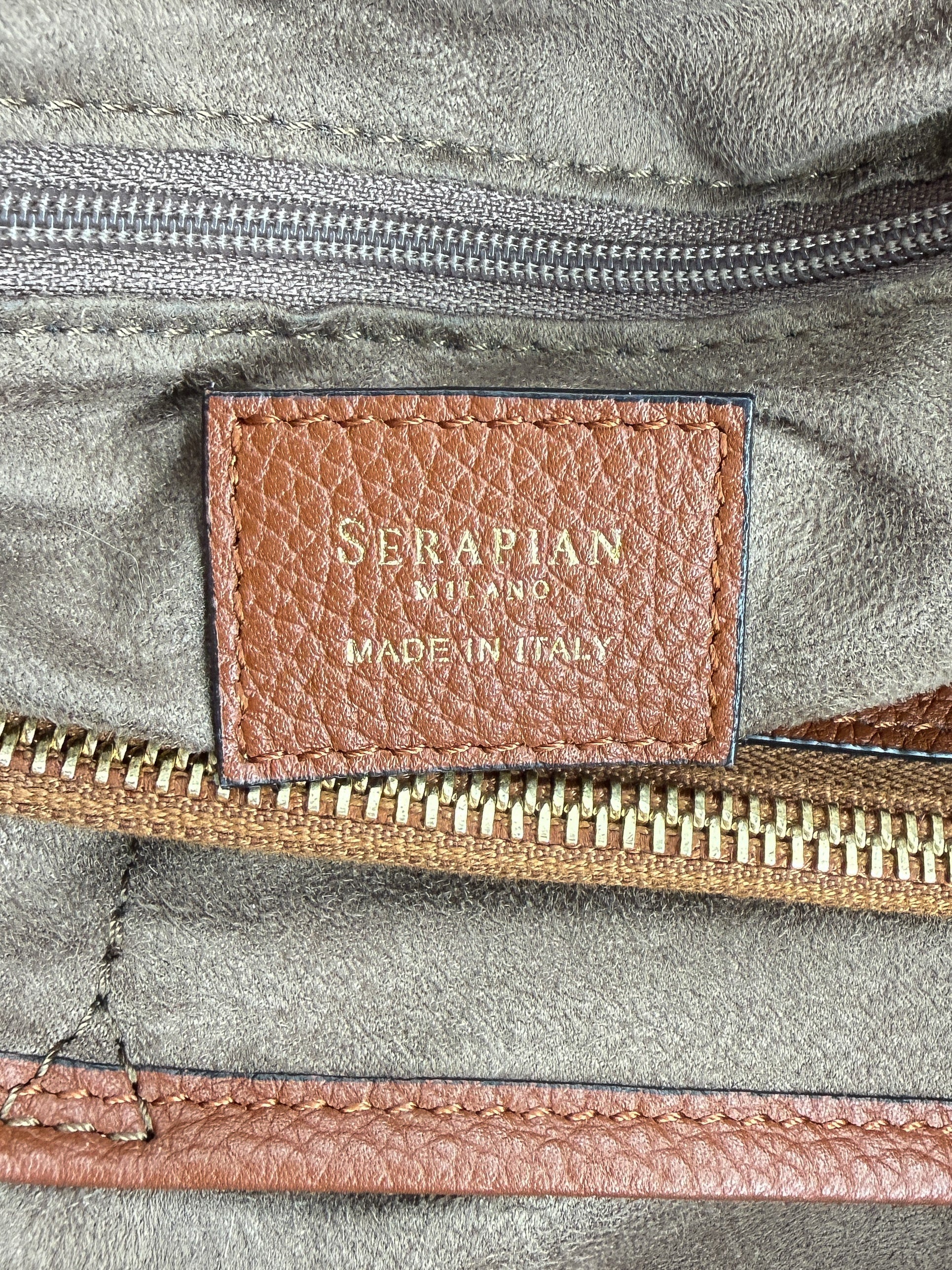 Serapian brown leather Secret tote