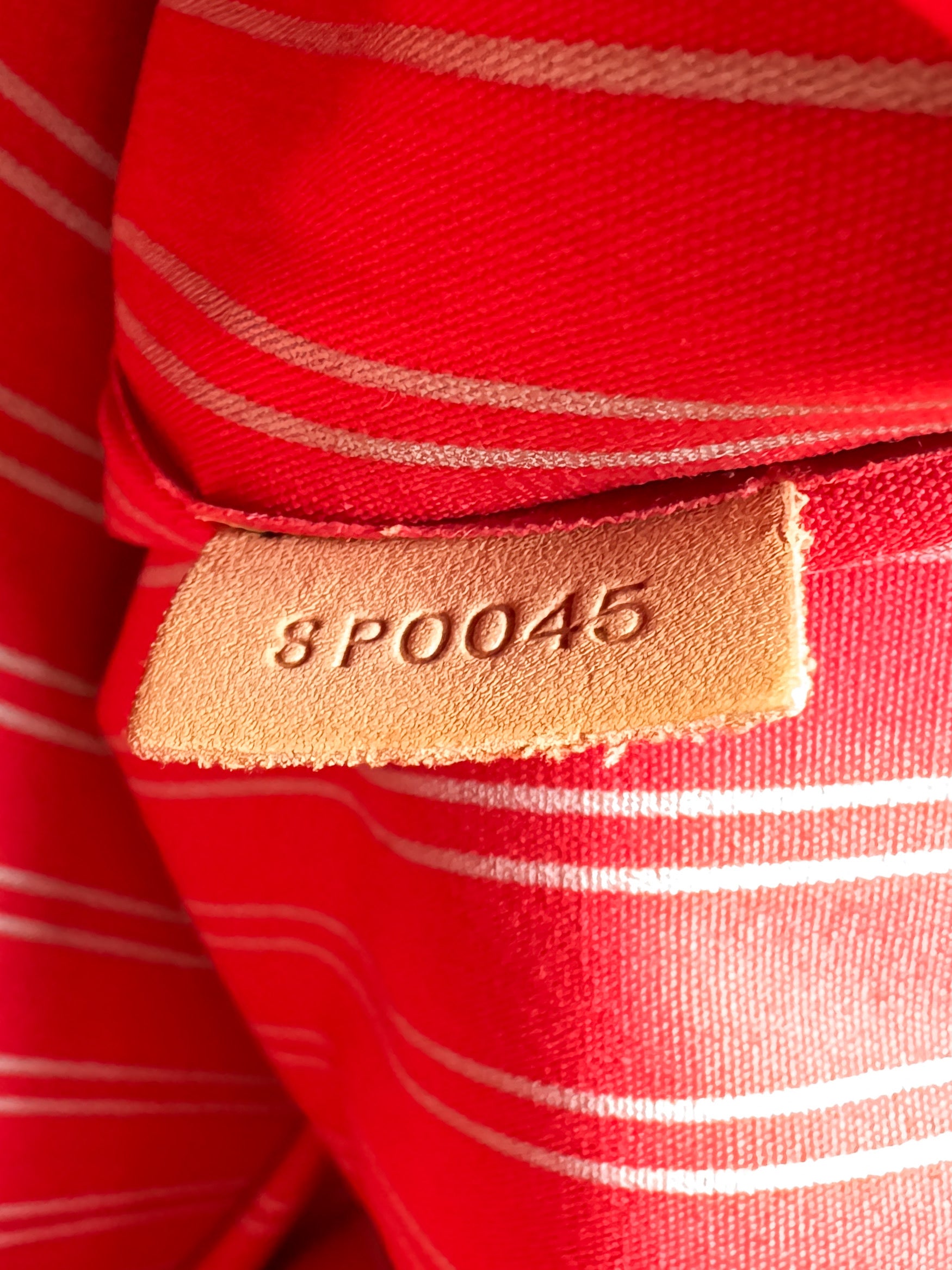 Louis Vuitton cream/red Antigua Cabas GM tote SP0045