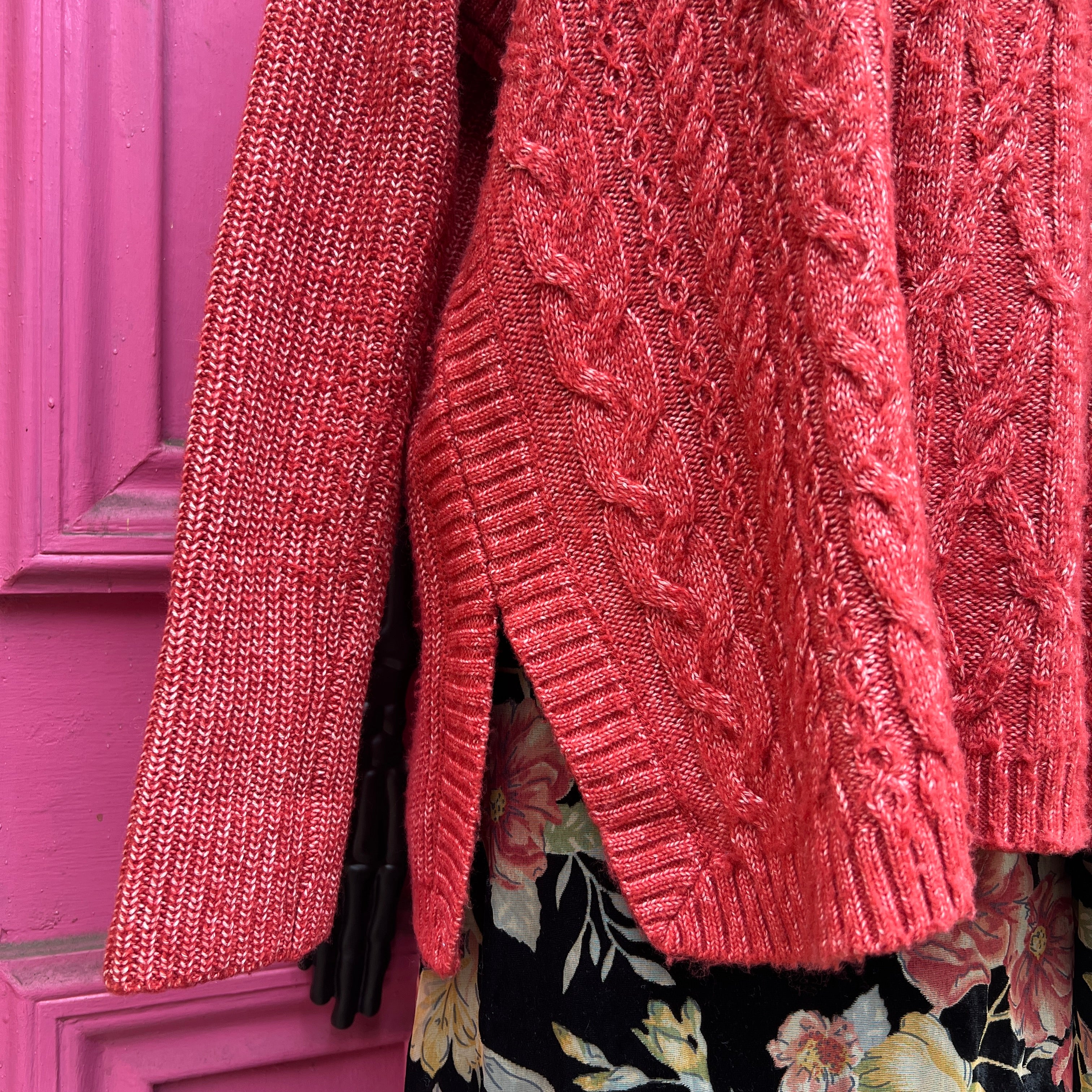 Cabi dark red sweater size S