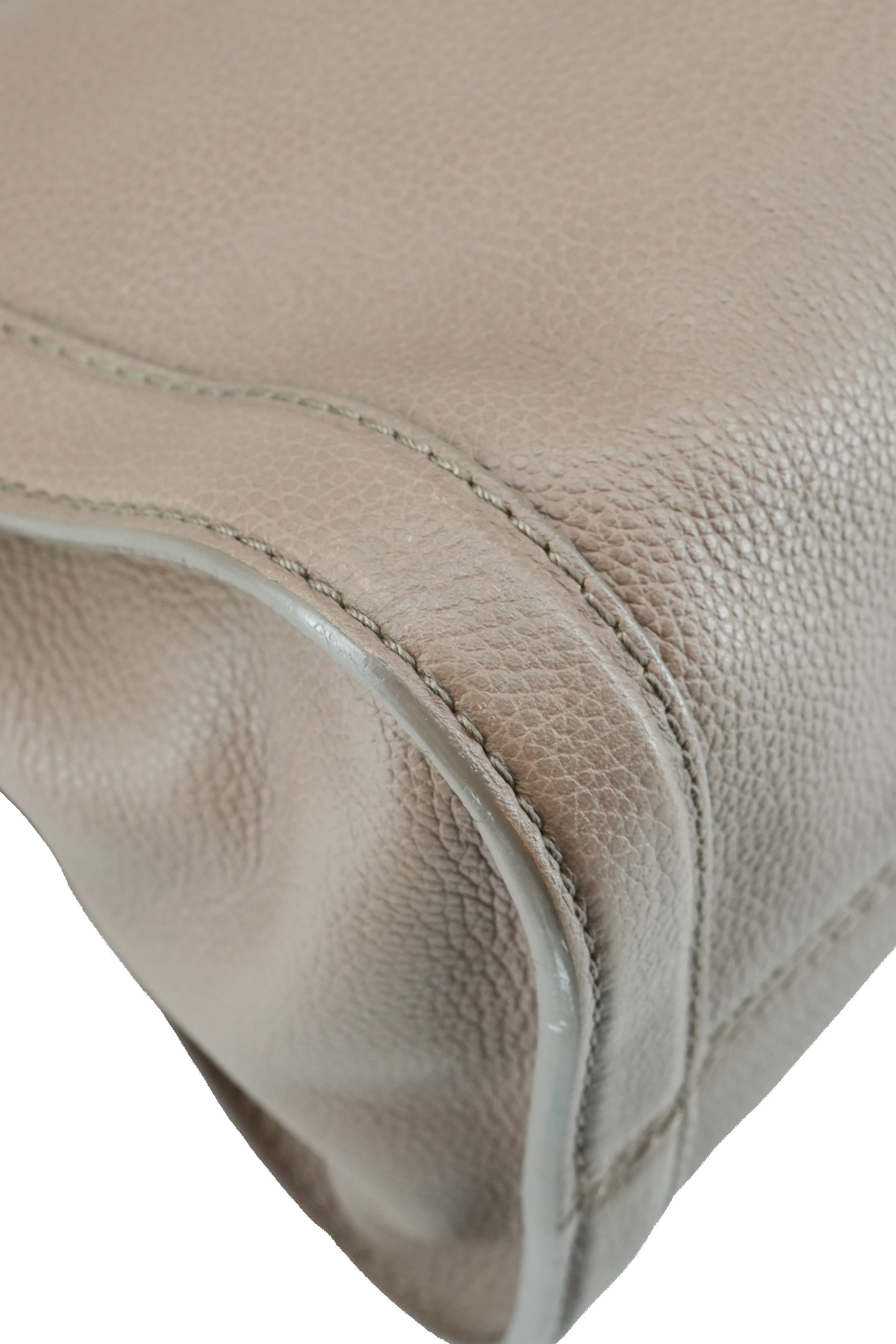Alexander McQueen taupe small Skull padlock tote